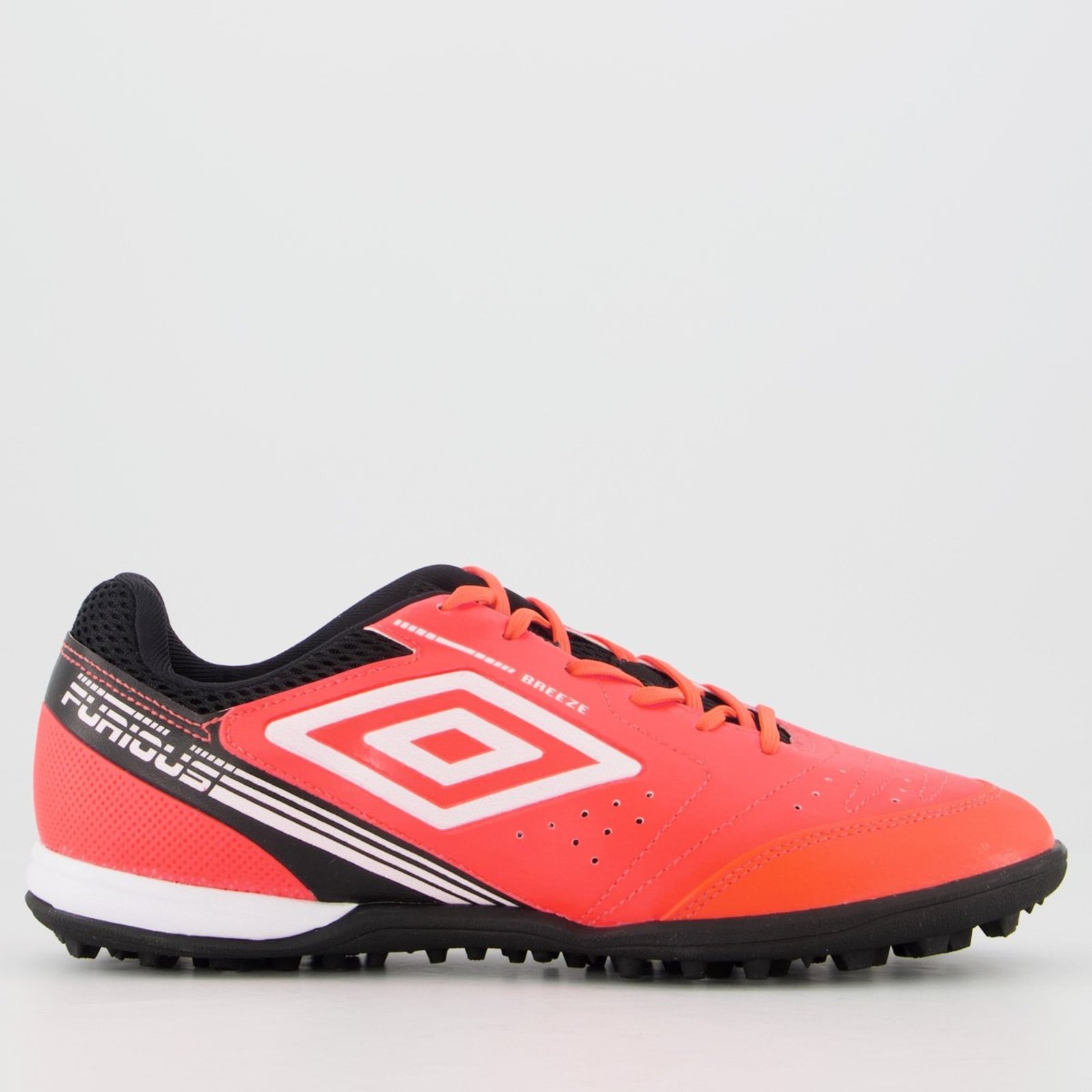 Chuteira Umbro Furious Society Laranja e Branca