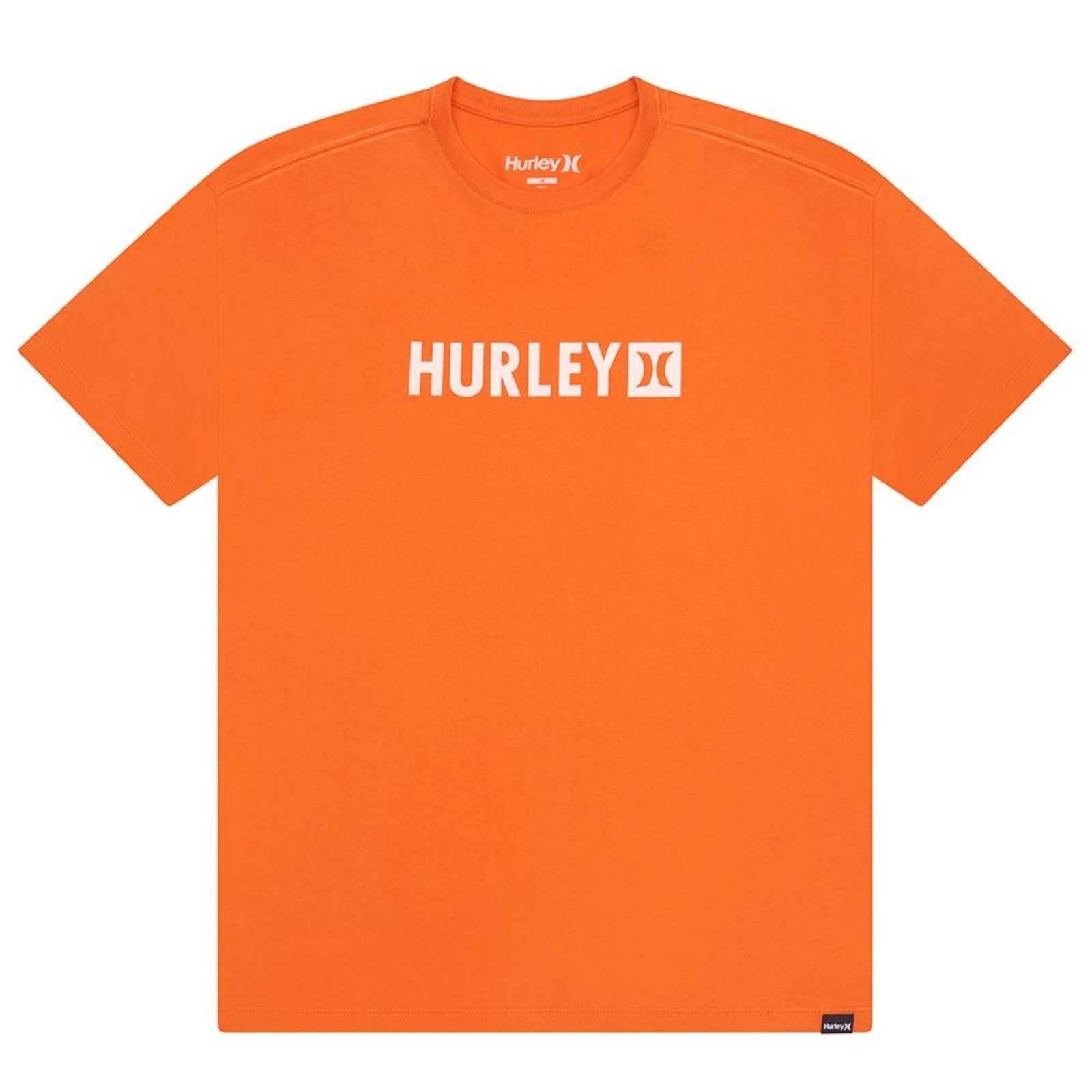 Camiseta Hurley Square SM26 Masculina Ocre