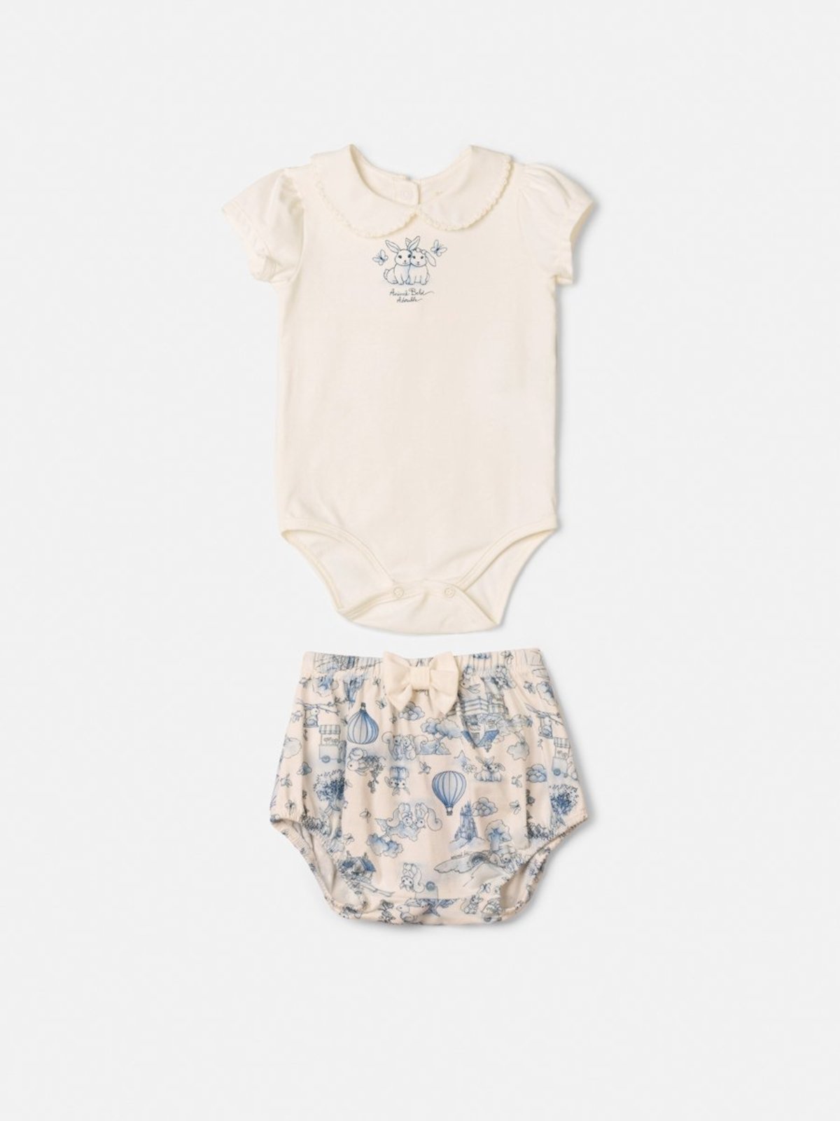 Infantil - Conjunto Body e Short Estampado com Golinha