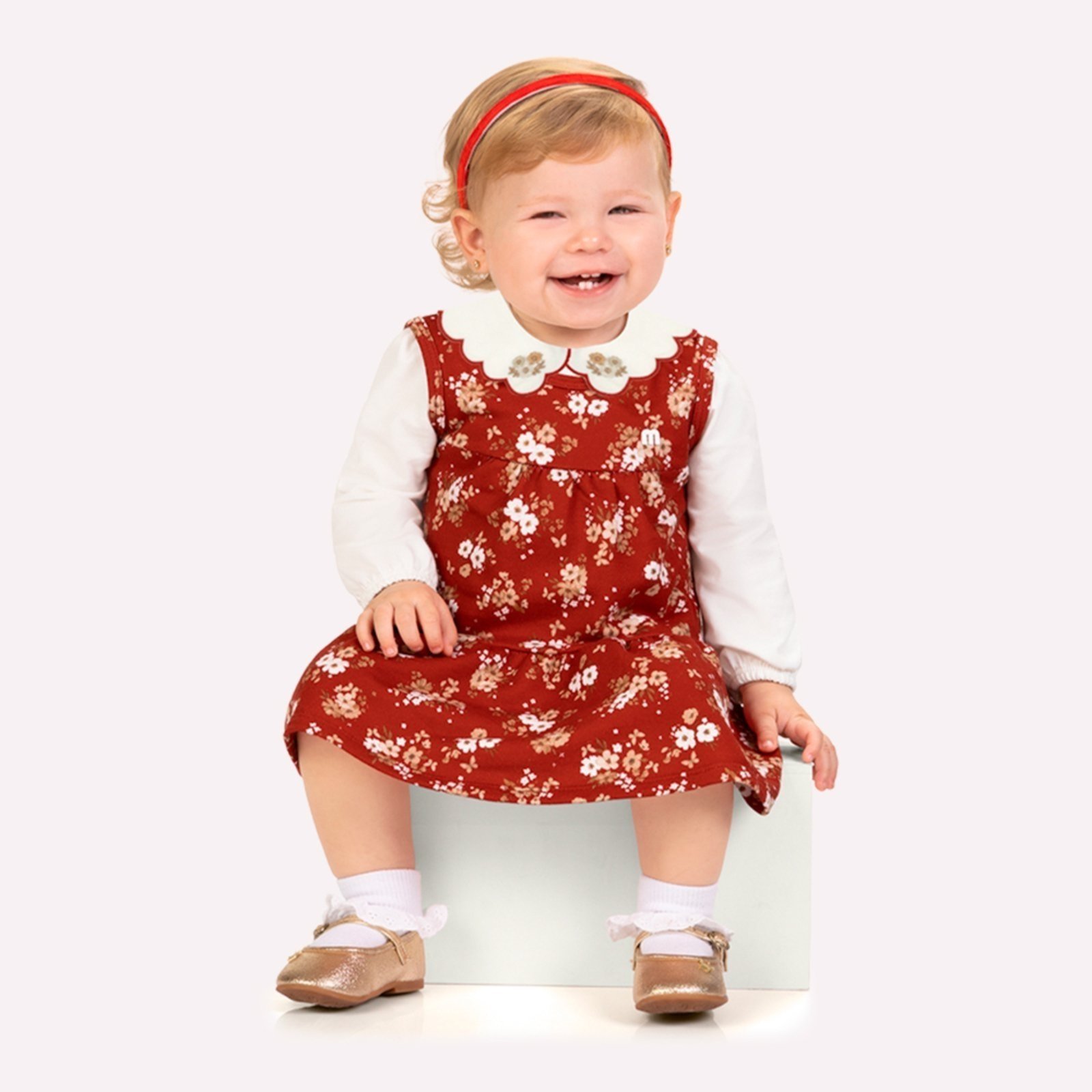 Infantil - Conjunto Menina Flores Milon