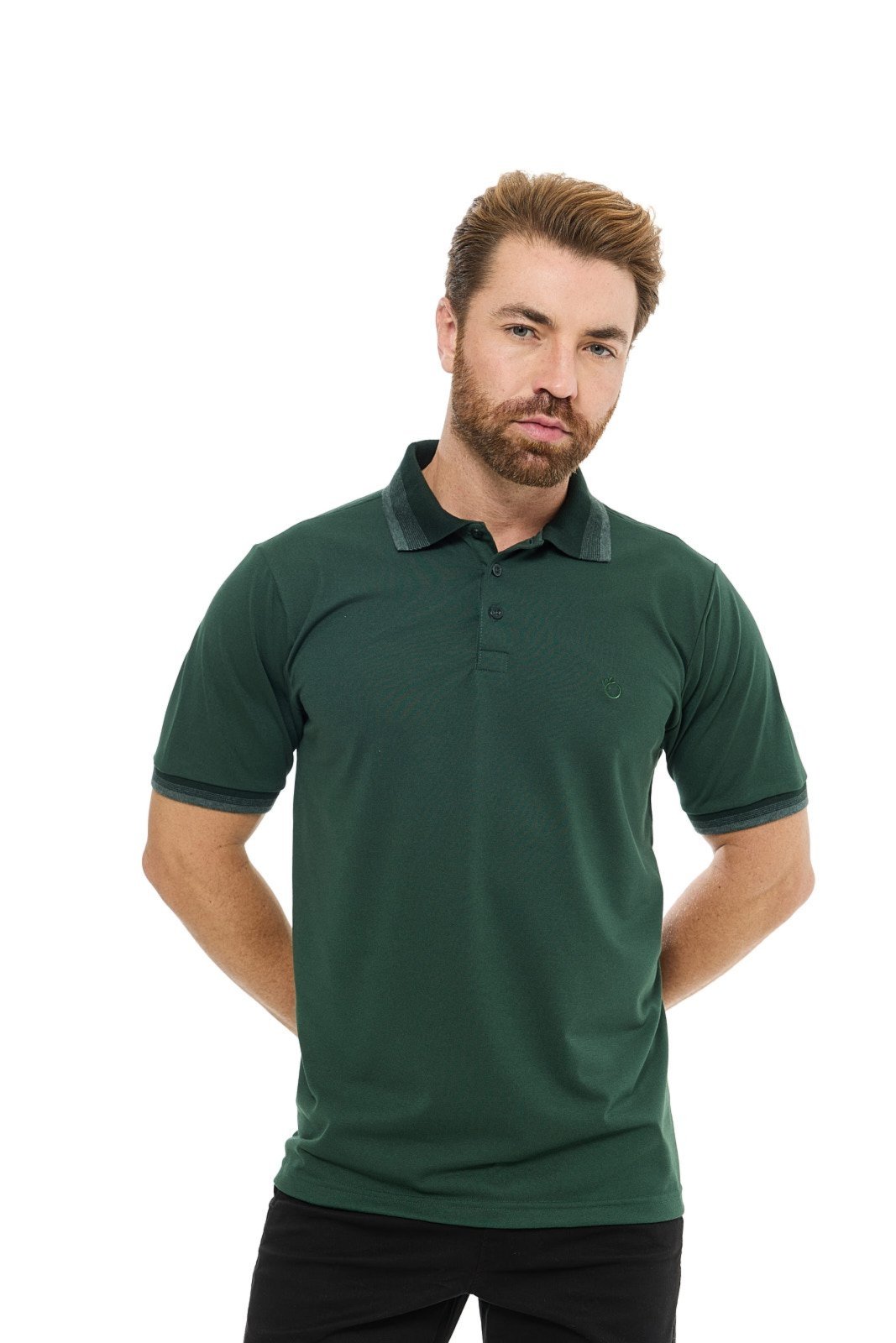 Camisa Gola Polo Olimpo Piquet Verde Militar