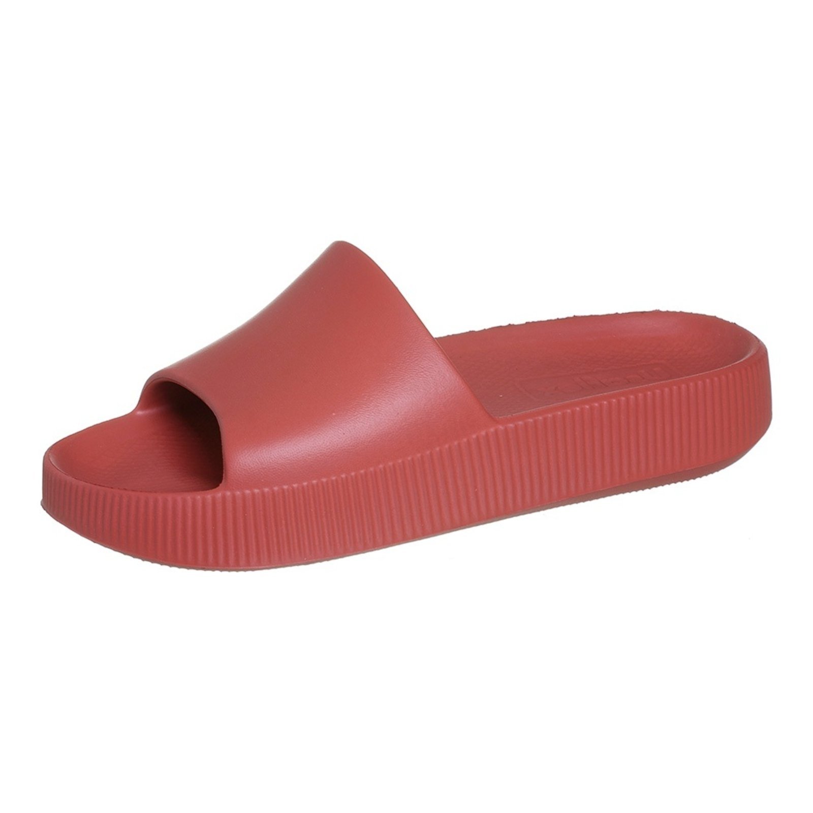 Chinelo Feminino Slide Poofy Plataforma Eva Terracota