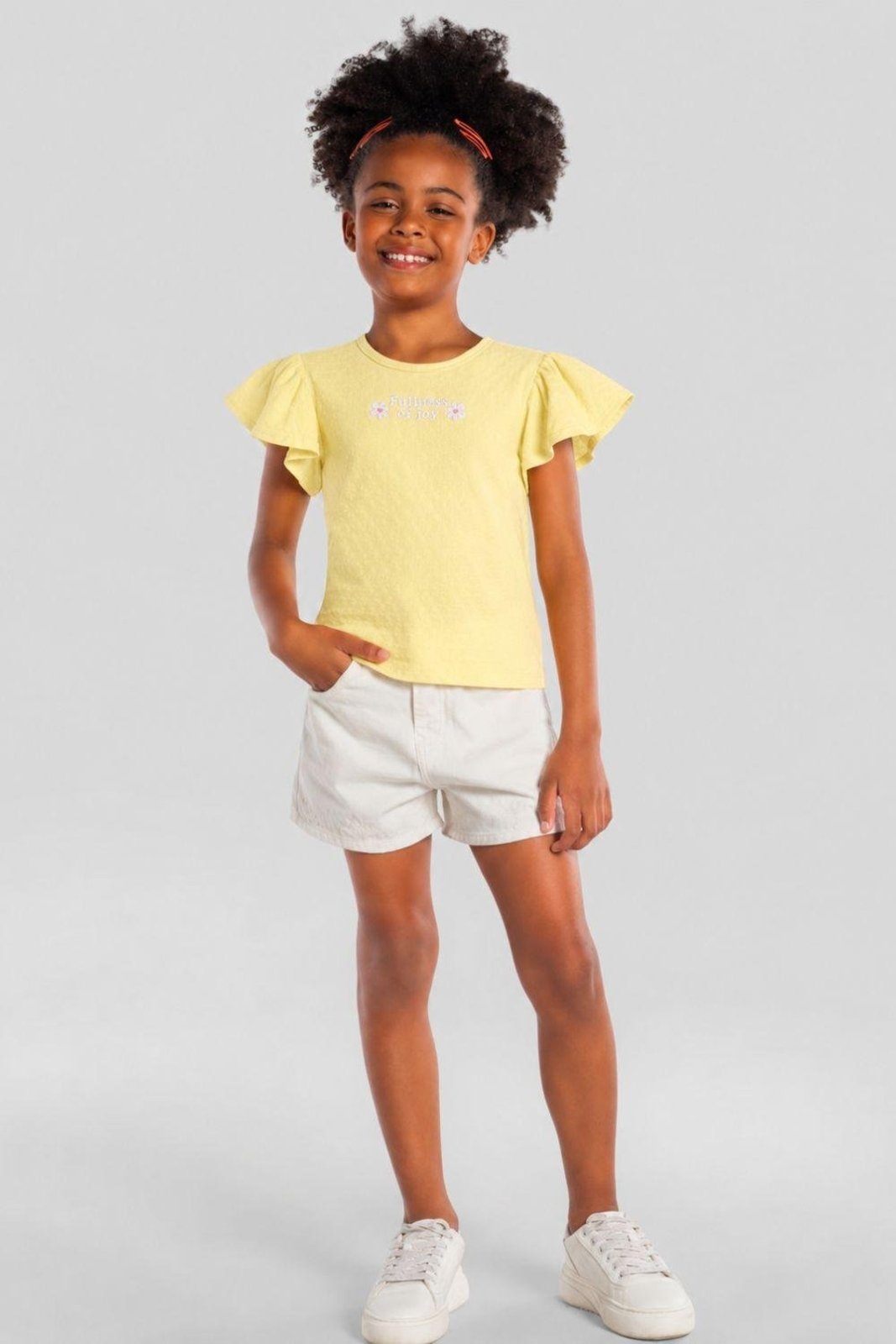 Infantil - Blusa menina em cotton Brandili