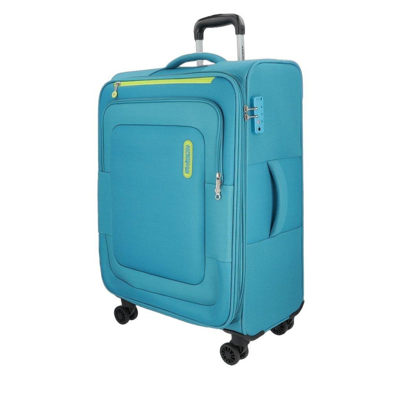 Vista 3 Mala de Viagem American Tourister New Duncan Média Turquesa incolor turquesa American Tourister incolor turquesa