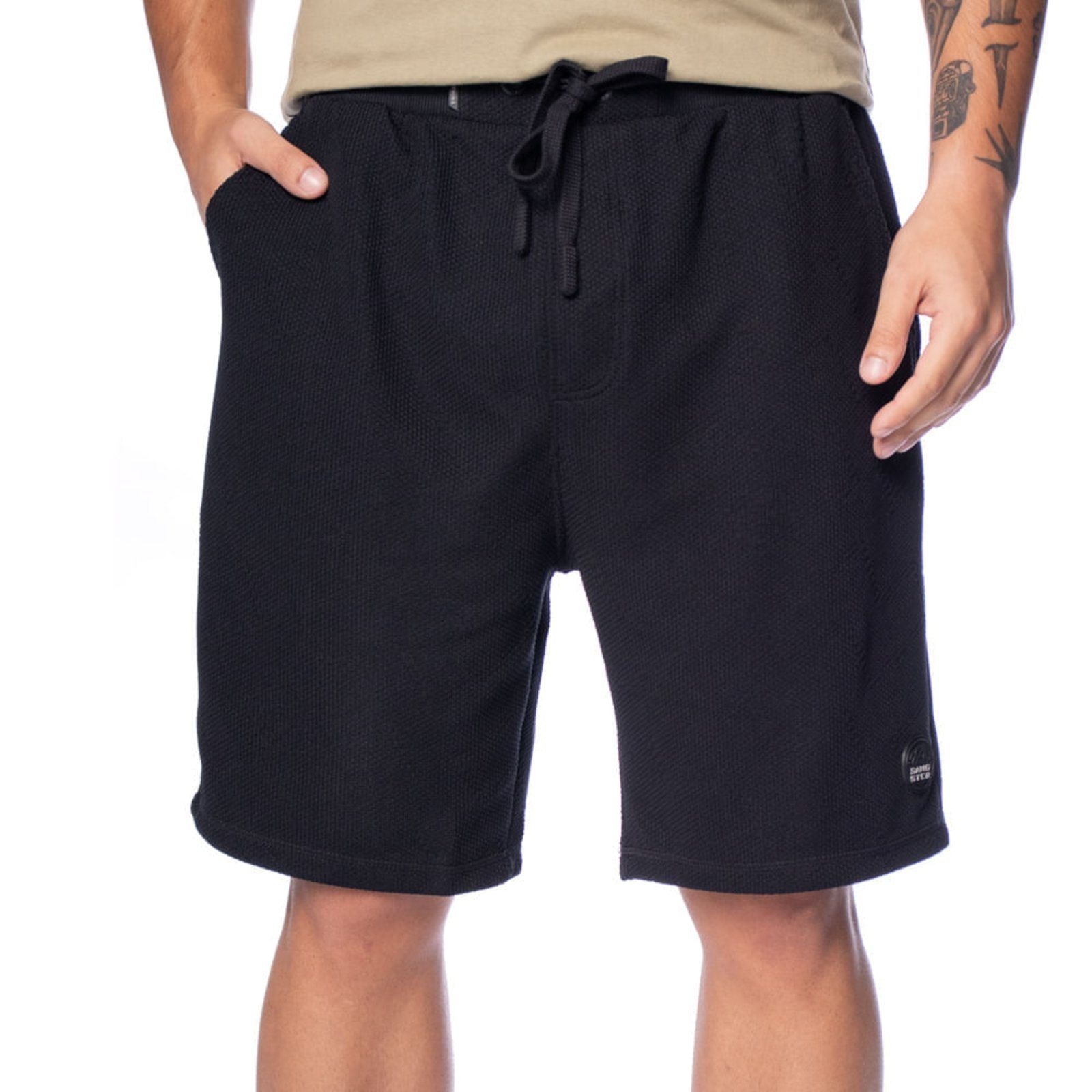 Vista 2 Bermuda Masculina Gangster Texturizada verde Gangster verde