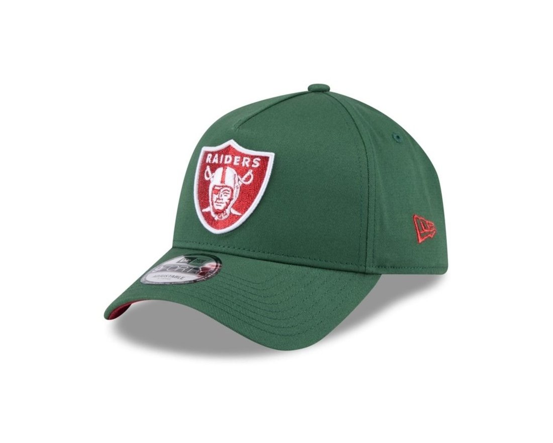 Bone New Era 9FORTY A-FRAME SNAPBACK Las Vegas Raiders NFL Verde