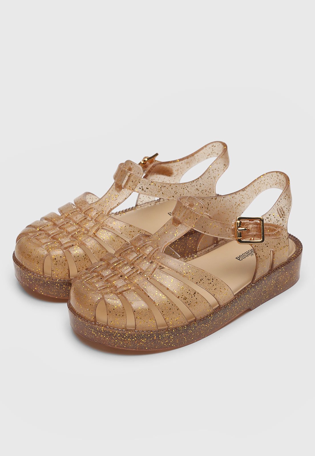 Infantil - Sandália Mini Melissa Possession Shiny Amarela