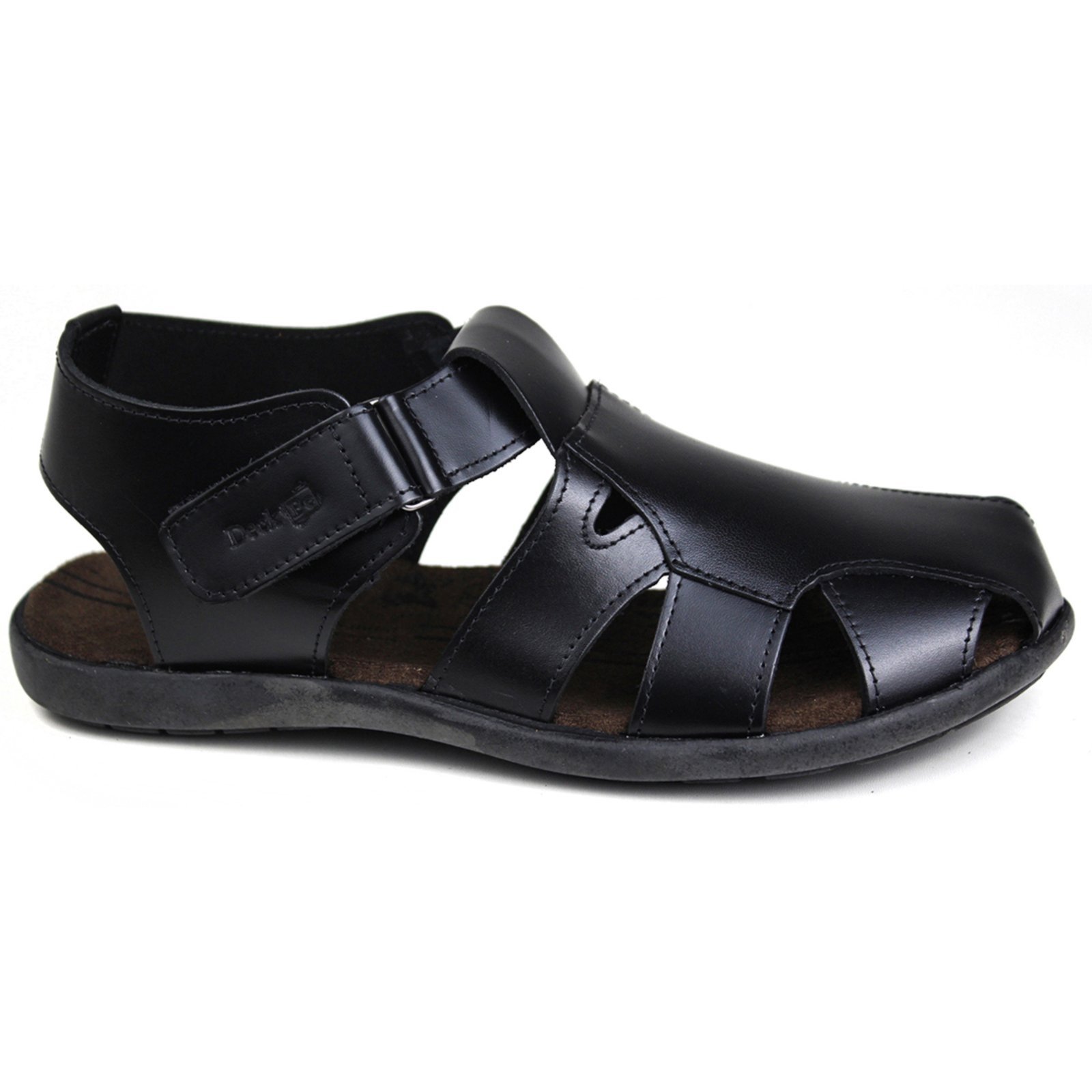 Sandália Masculino Herlim Conforto Franciscana Diabético Leve Preto