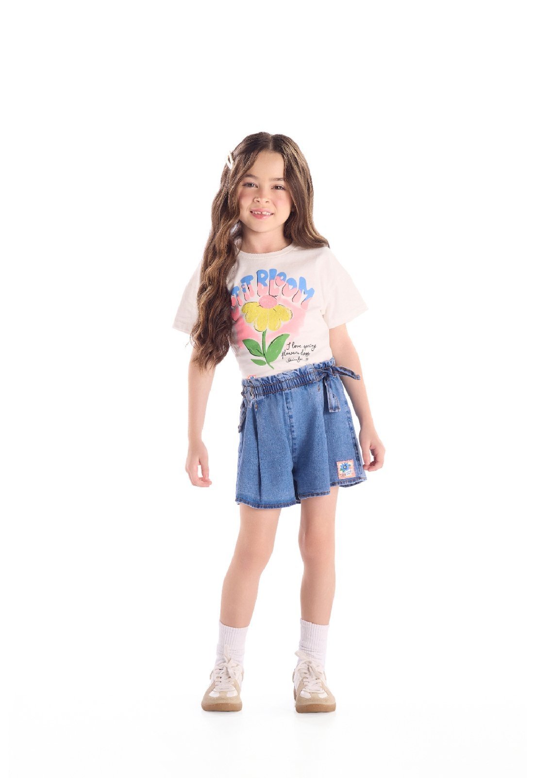 Infantil - Blusa Feminina Algodão Quimby Branco