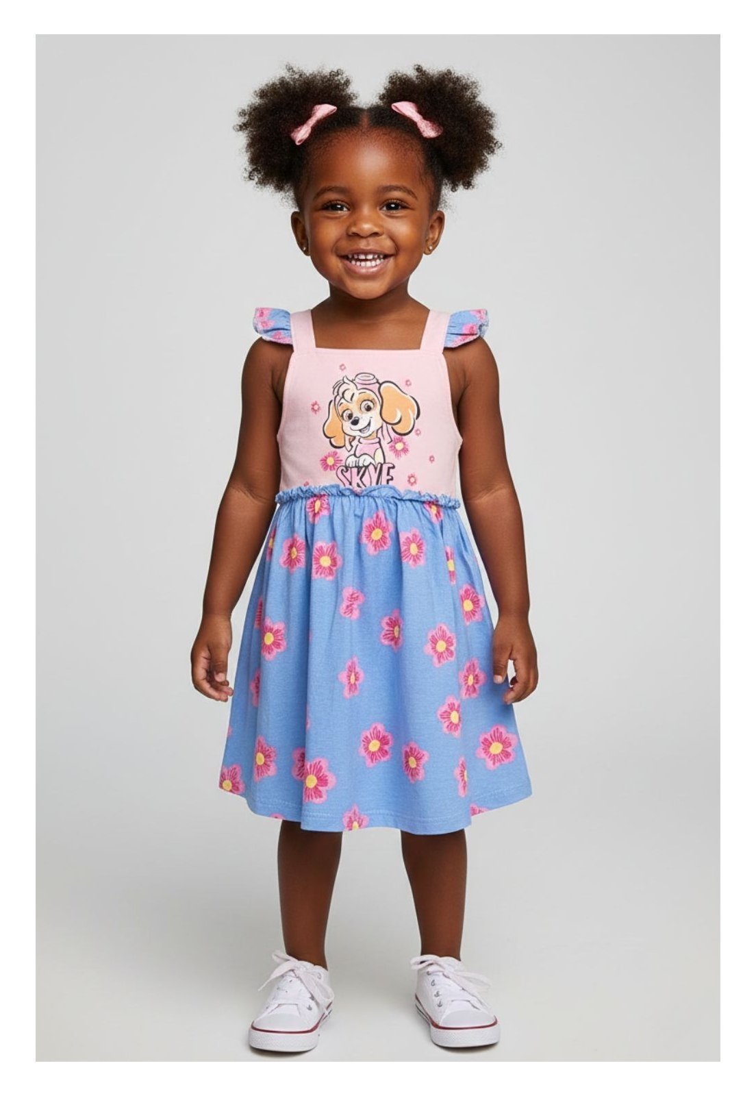 Infantil - Vestido Patrulha Canina Skye