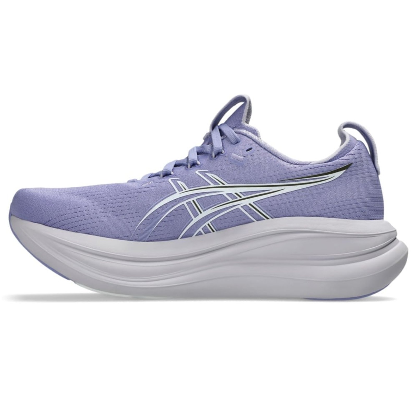 Vista 2 Tênis ASICS GEL Nimbus 28 - Feminino Branco roxo ASICS roxo