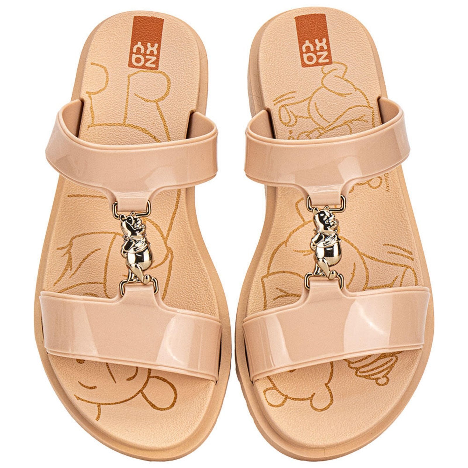 Chinelo Feminino Slide Disney Mix Zaxy 19271 3299271 Bege