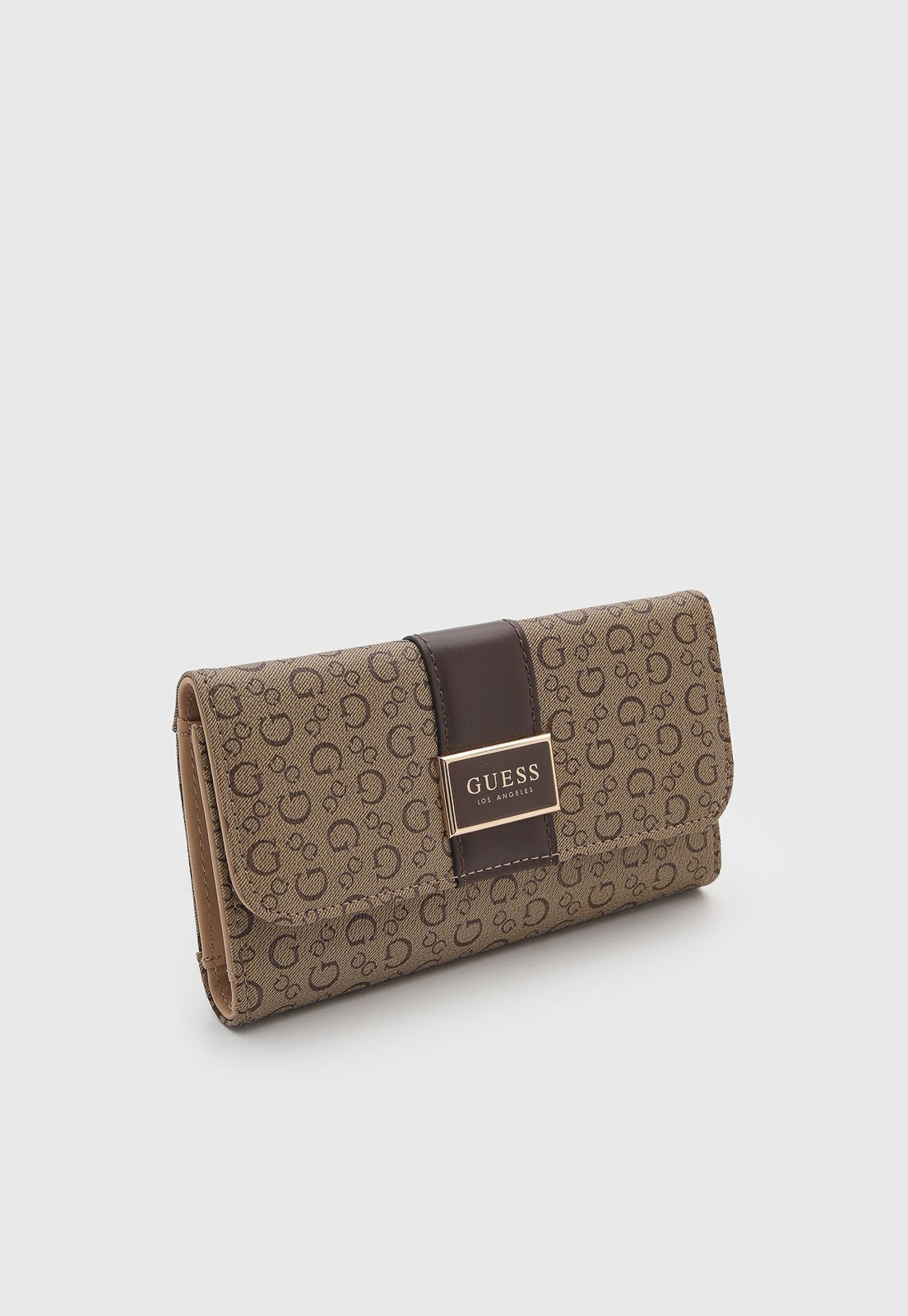 Carteira Feminina Guess Design Compacto Marrom