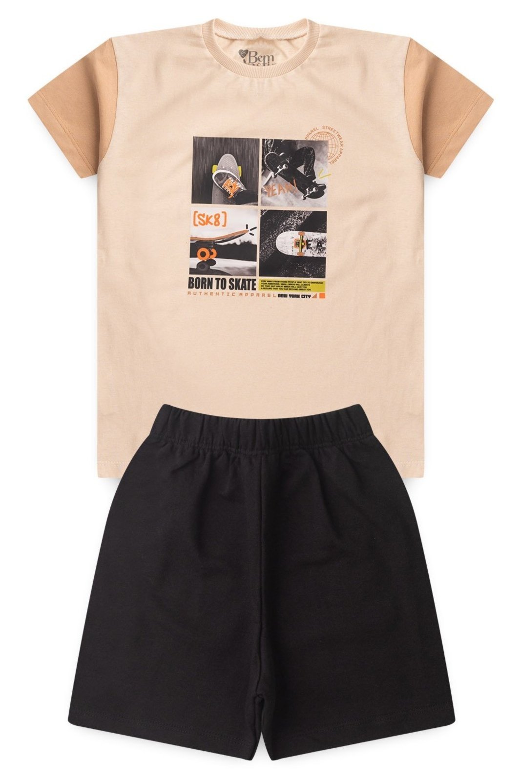 Infantil – Conjunto Bem Vestir Menino Camiseta Oversized e Bermuda