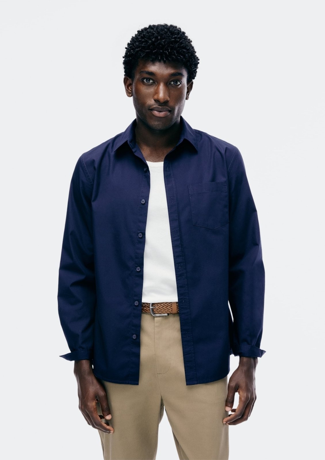 Camisa Básica Masculina Manga Longa Slim Hering