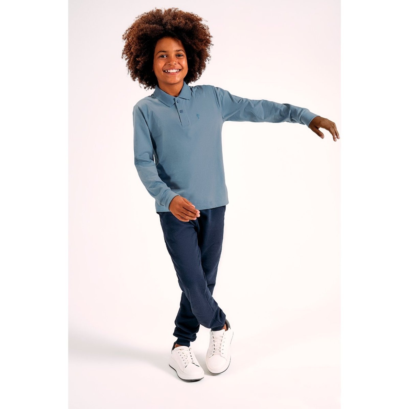 Infantil - Polo Masculina Confortável