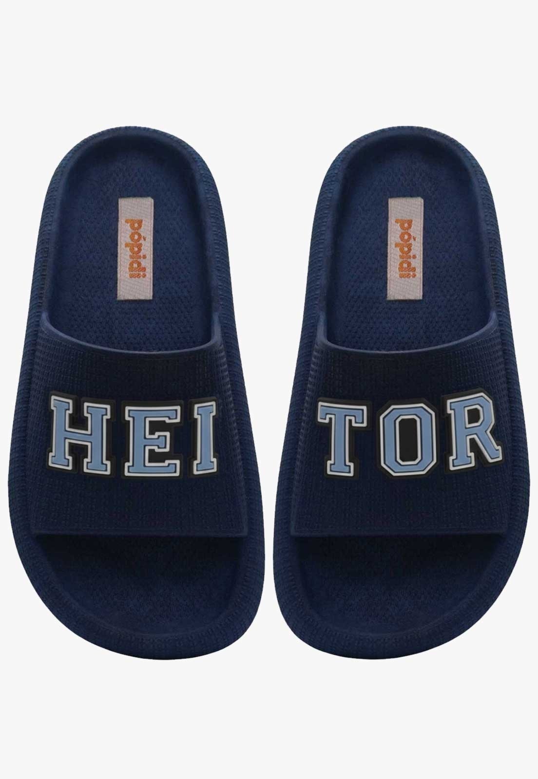 Infantil - Chinelo Pópidi Personalizado HEITOR Estilo Nuvem Marinho