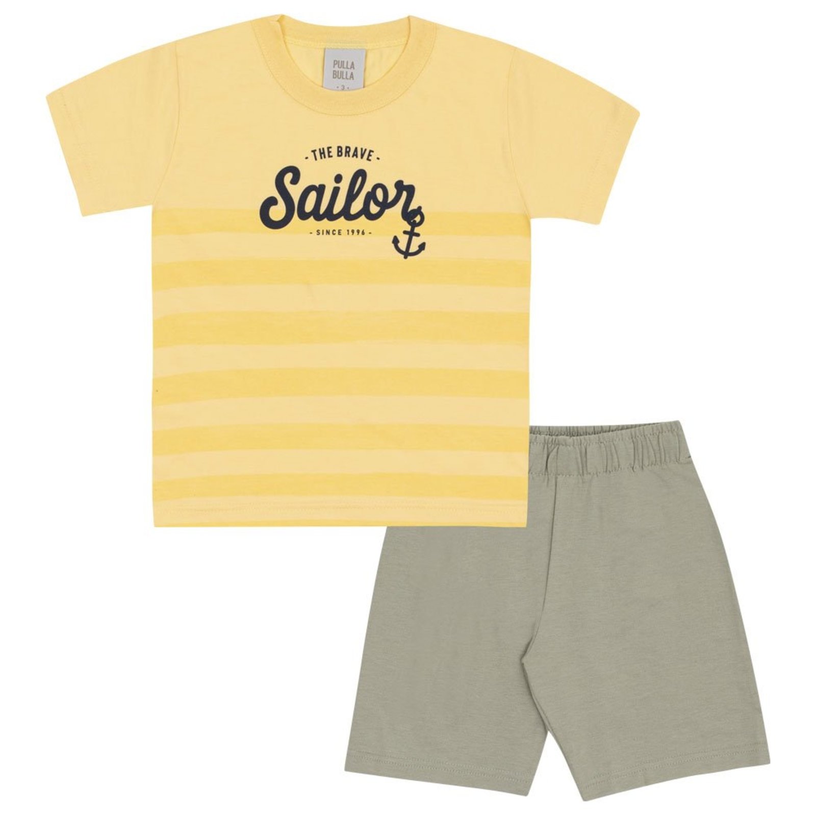 Infantil - Conjunto Amarelo Primeiros Passos Menino - 53372-1346