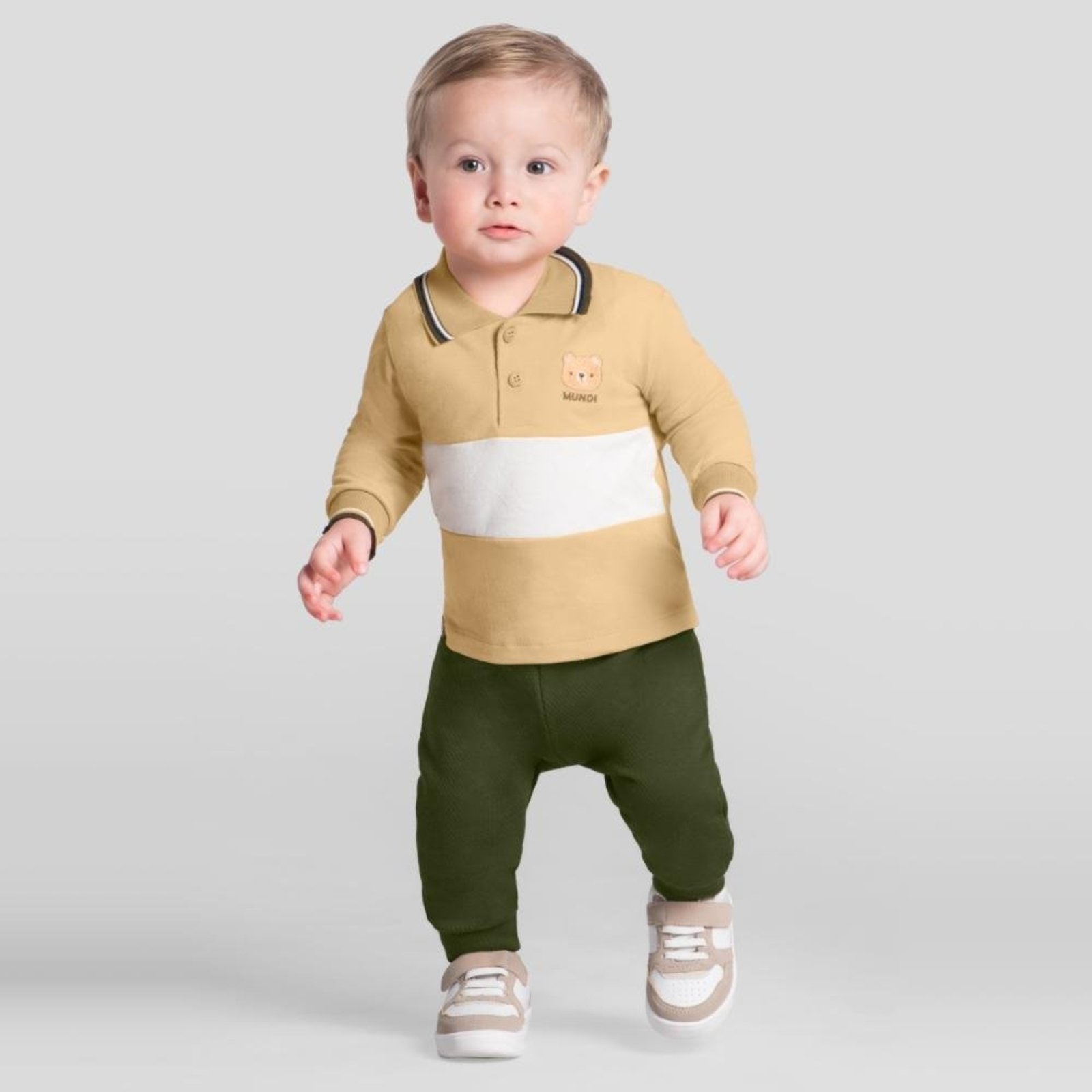 Infantil - Conjunto menino de ursinho Mundi baby