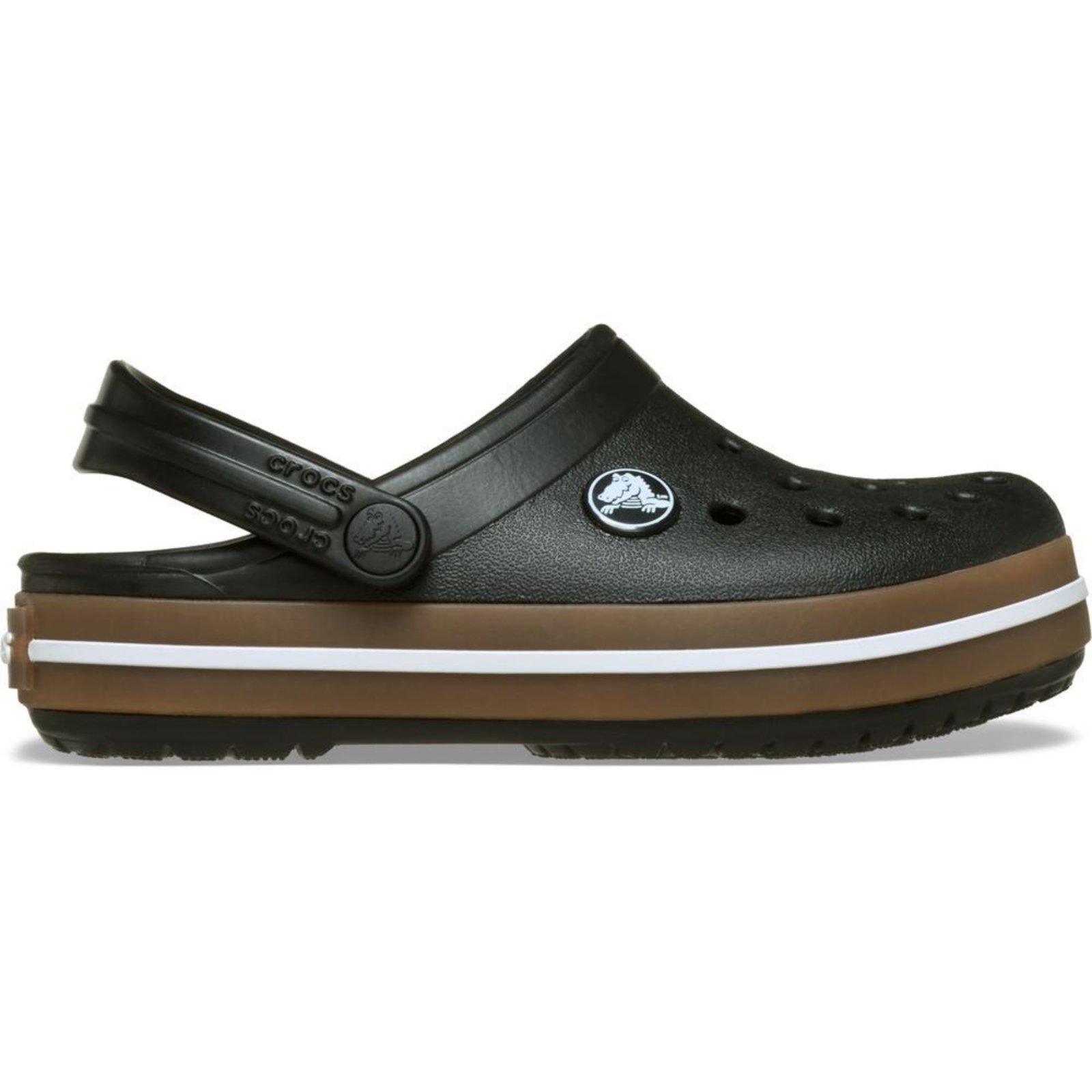 Vista 2 Infantil - Sandália Crocs Crocband Gum Clog T Black Preto preto black Crocs preto black
