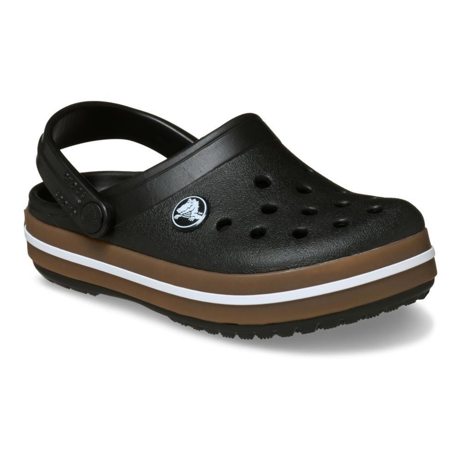 Vista 3 Infantil - Sandália Crocs Crocband Gum Clog T Black Preto preto black Crocs preto black
