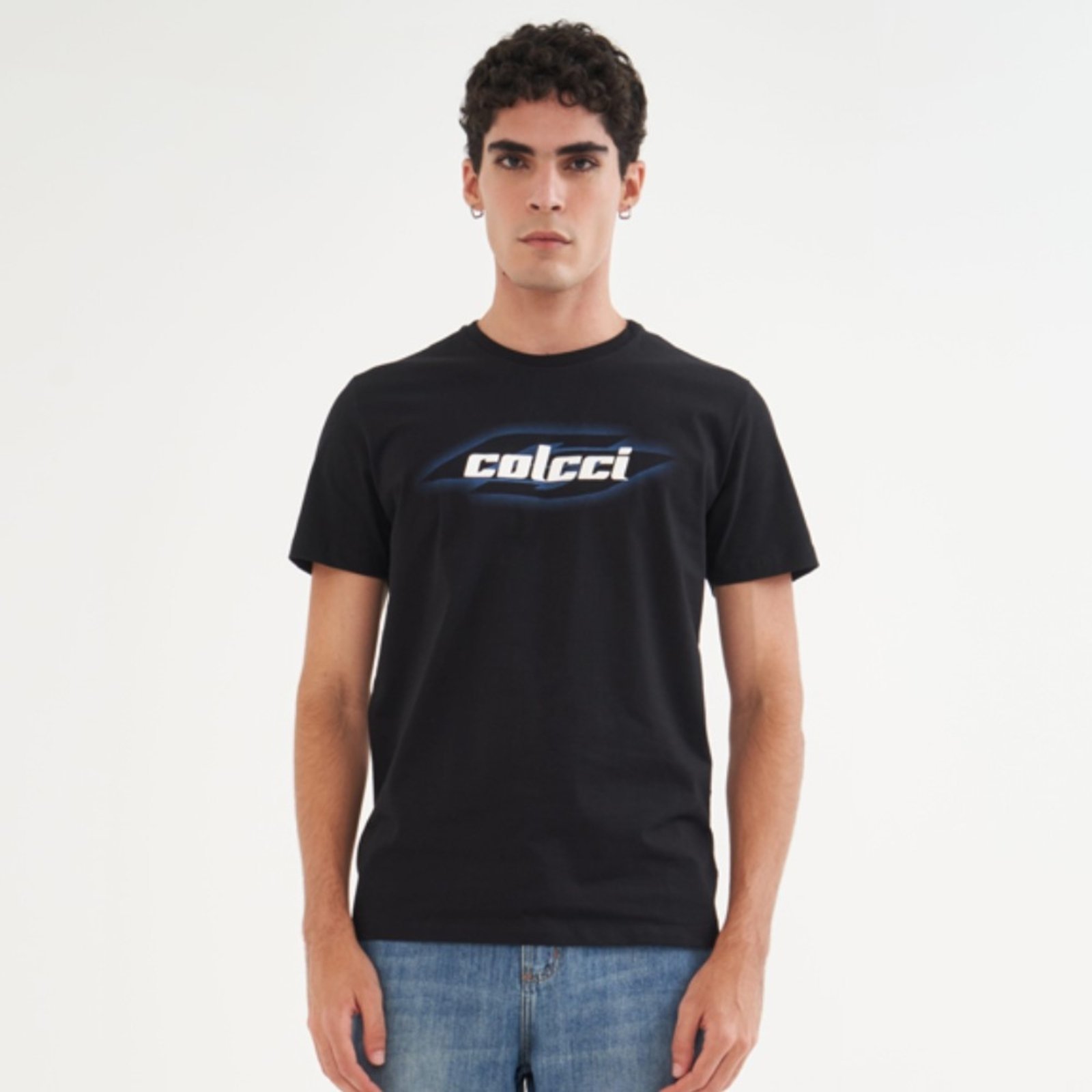Vista 2 Camiseta Colcci Iconic Shadow Pr26 Masculino preto Colcci preto