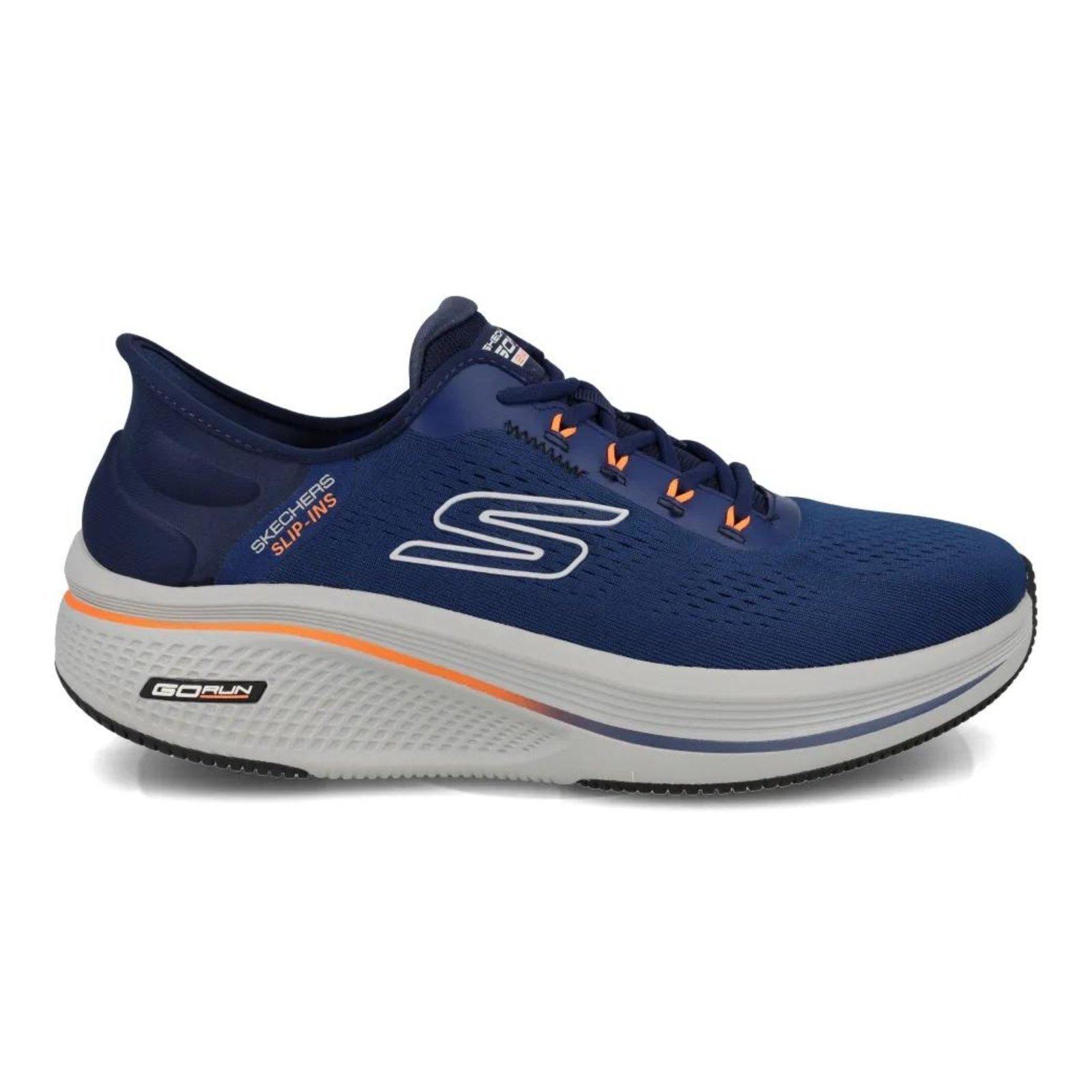 Vista 2 Tênis Skechers Go Run Elevate 2.0 Masculino azul marinho Skechers azul marinho