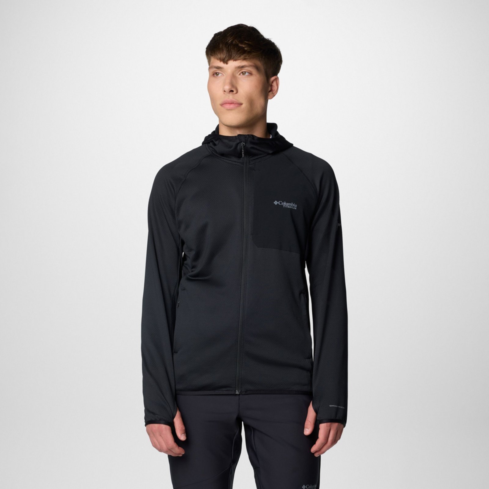 Jaqueta Columbia Triple Canyon Grid Fleece Preto Masculino