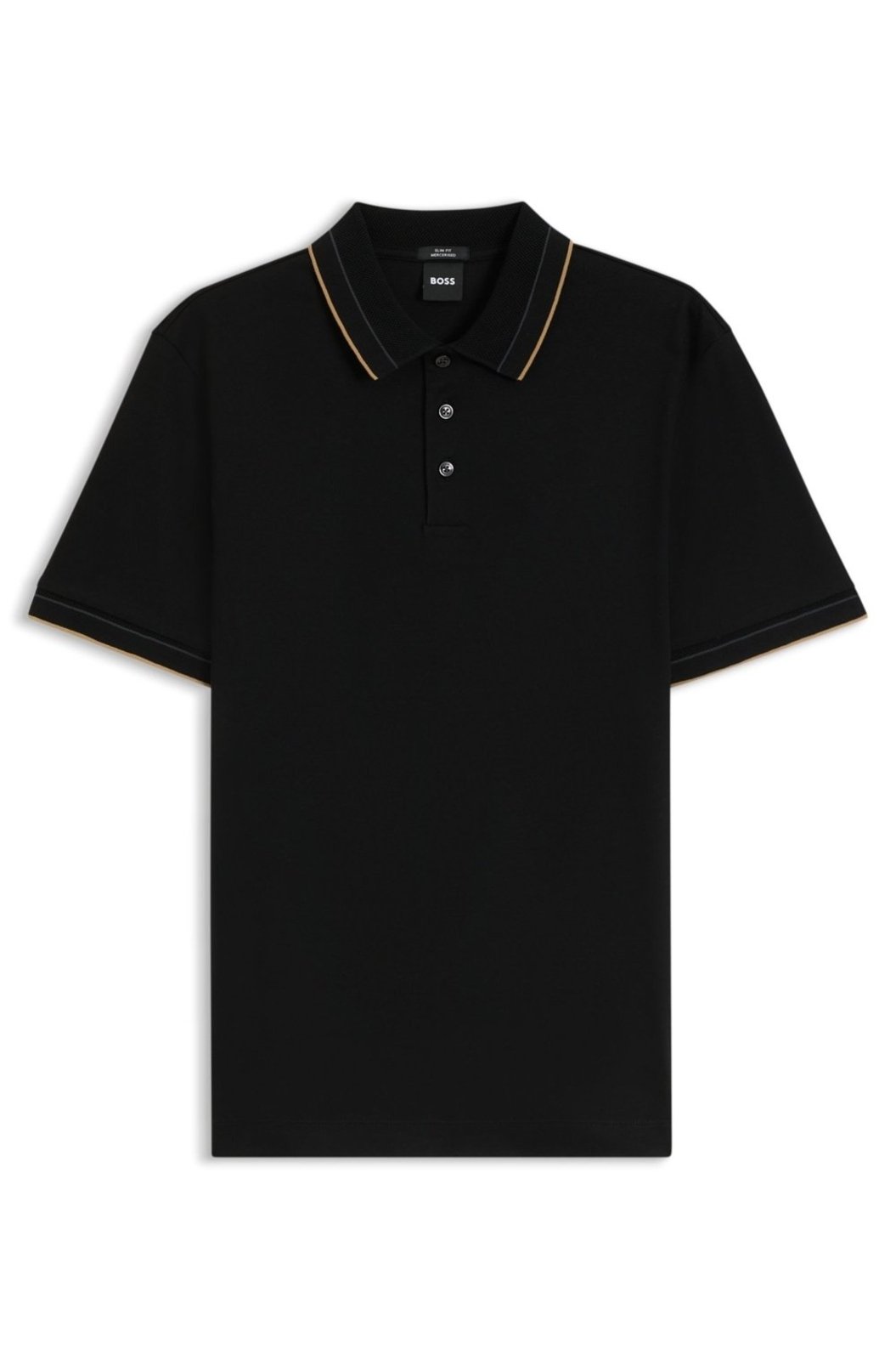 Polo De Ajuste Slim Em Algodão Mercerizado