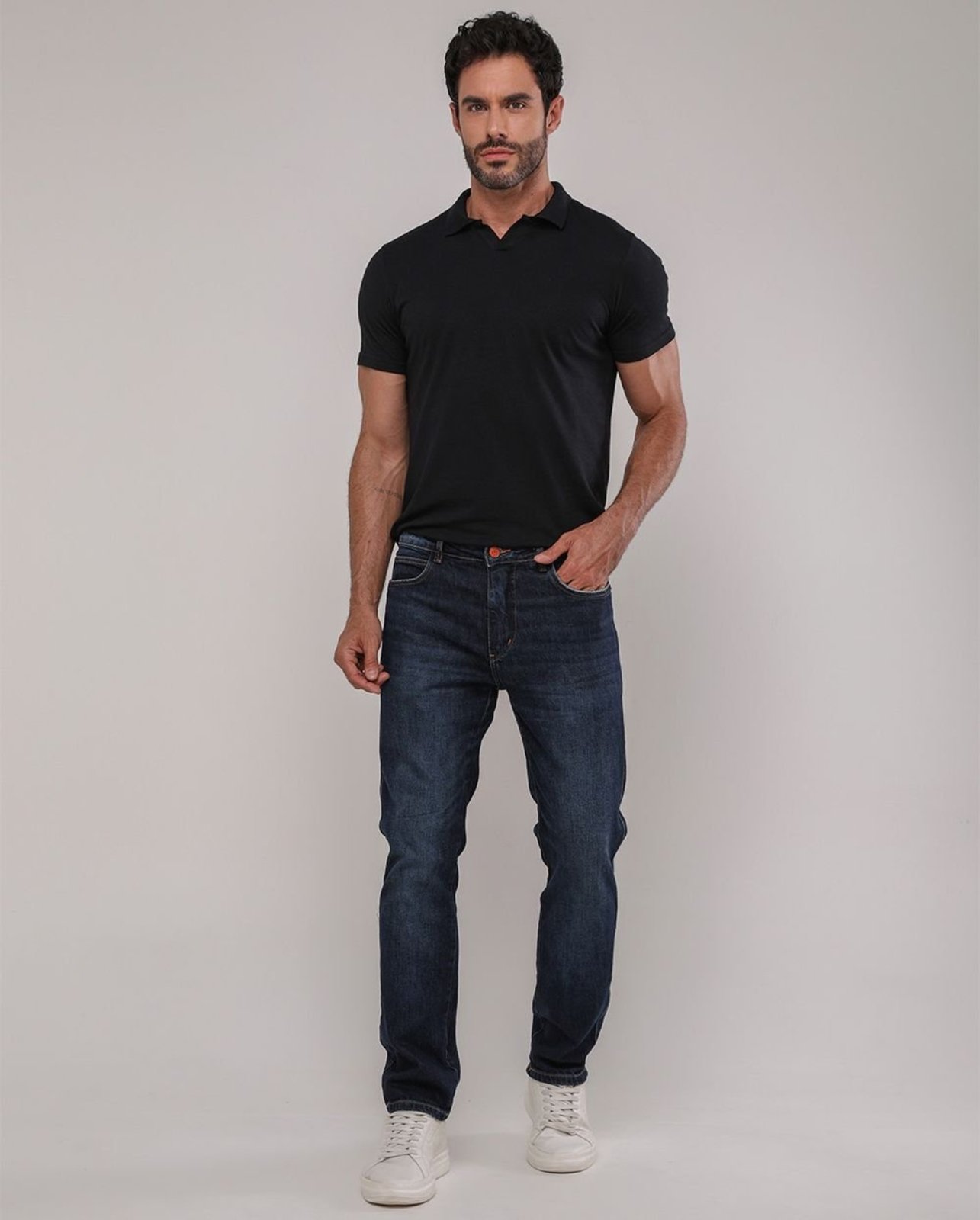 Calça Jeans Slim Fit Masculina Premium 25352 Amaciado com Used Consciência