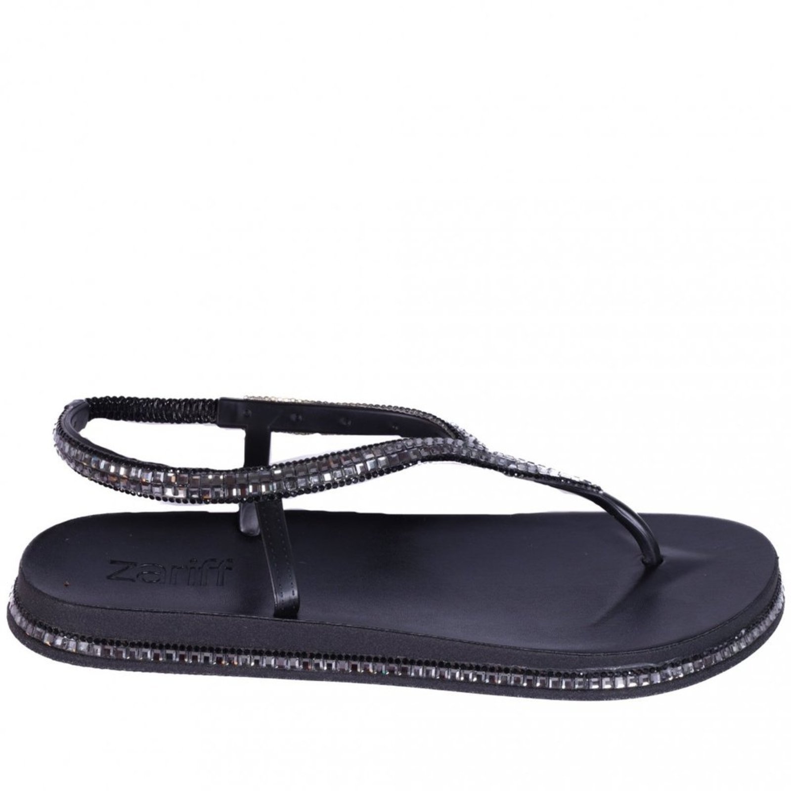 Sandália Rasteira Feminina Zariff Pr152 Zariff Preto
