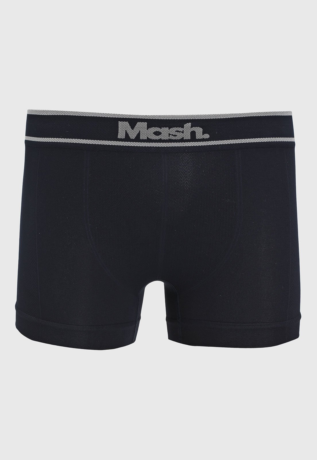 Vista 3 Kit com 2 Unidades Cuecas Boxer Mash Masculina Logo Sem Costura azul marinho MASH azul marinho