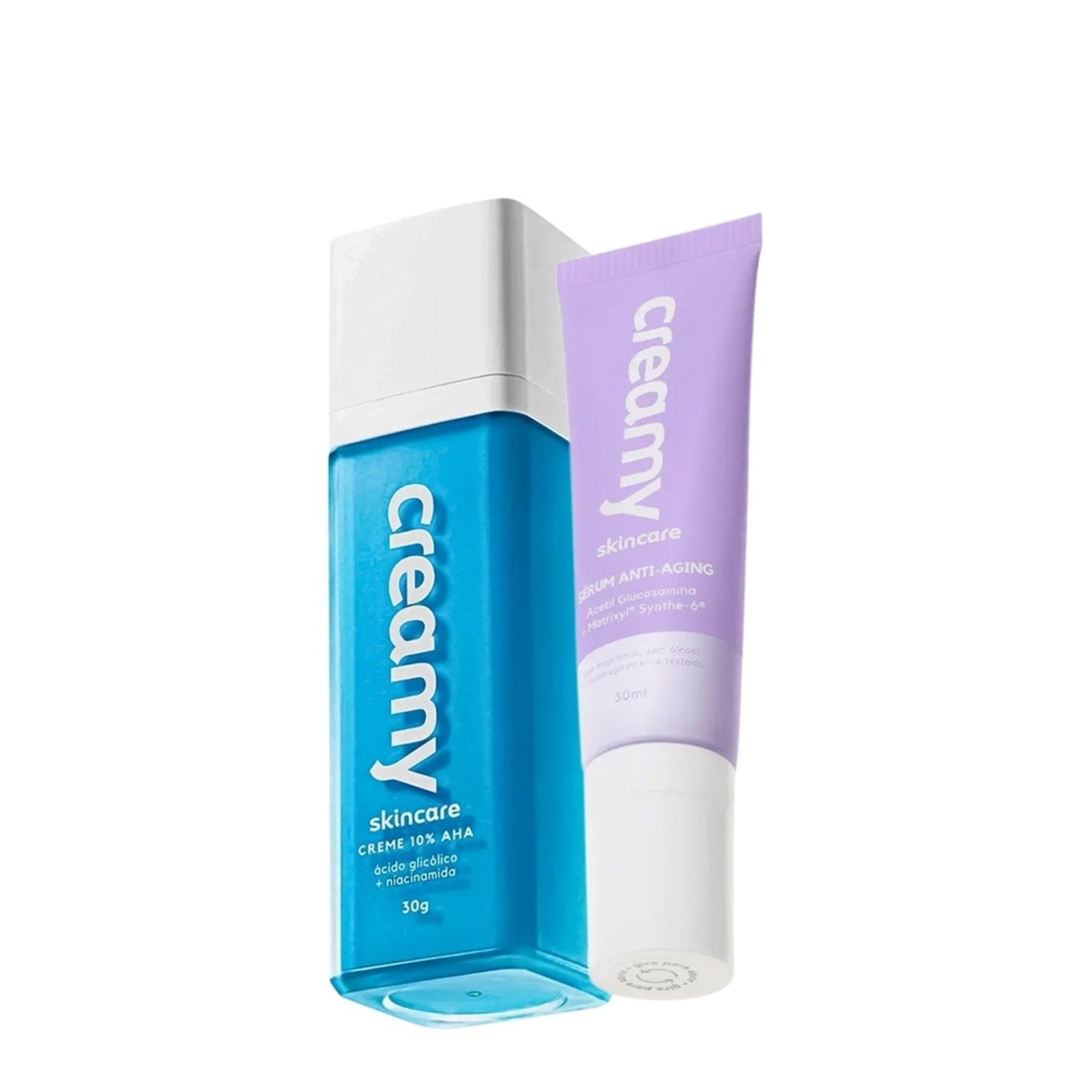 Vista 2 Kit Creamy Ácido Skincare Glicólico e Anti-Aging (2 produtos) multicolorido Creamy multicolorido