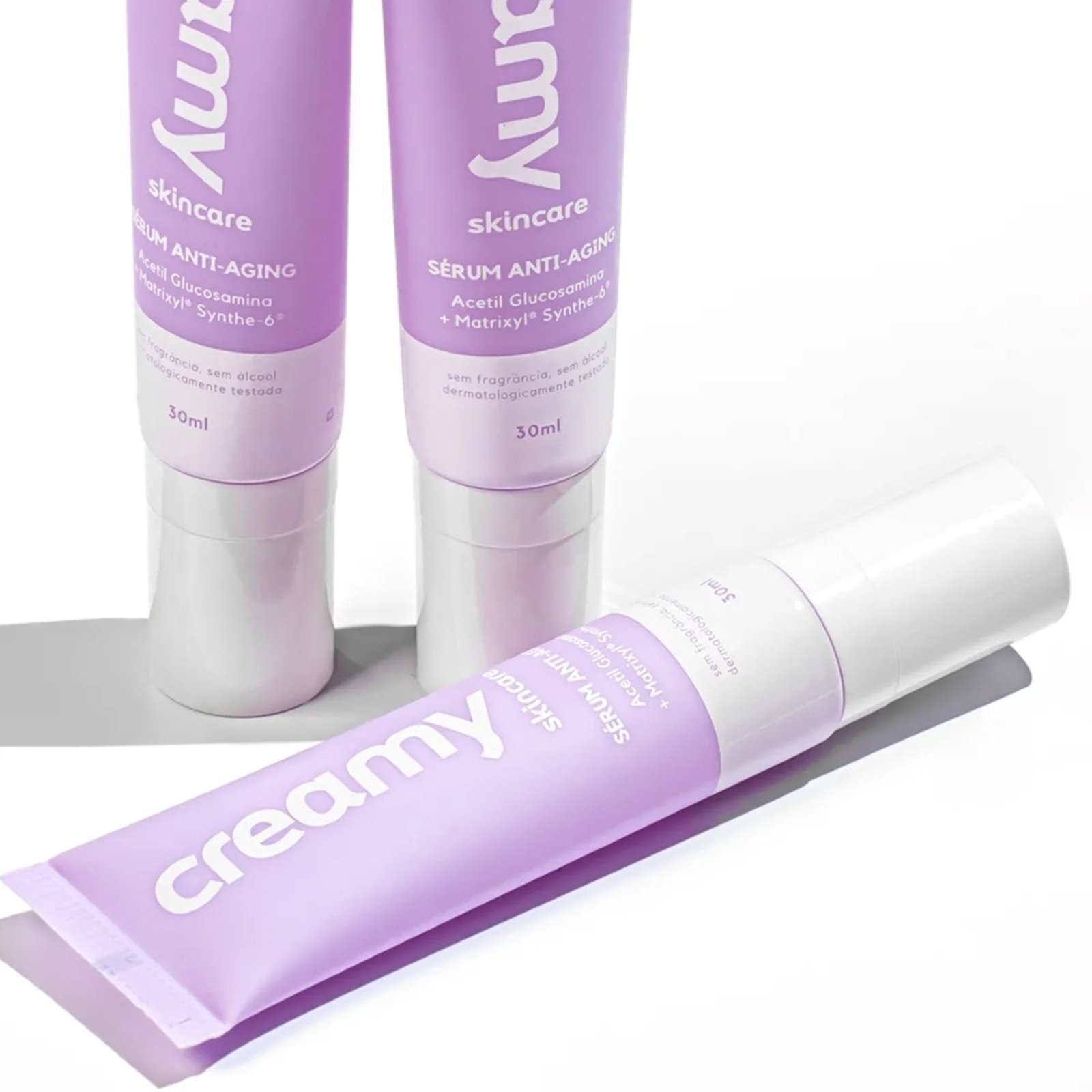 Vista 3 Kit Creamy Ácido Skincare Glicólico e Anti-Aging (2 produtos) multicolorido Creamy multicolorido