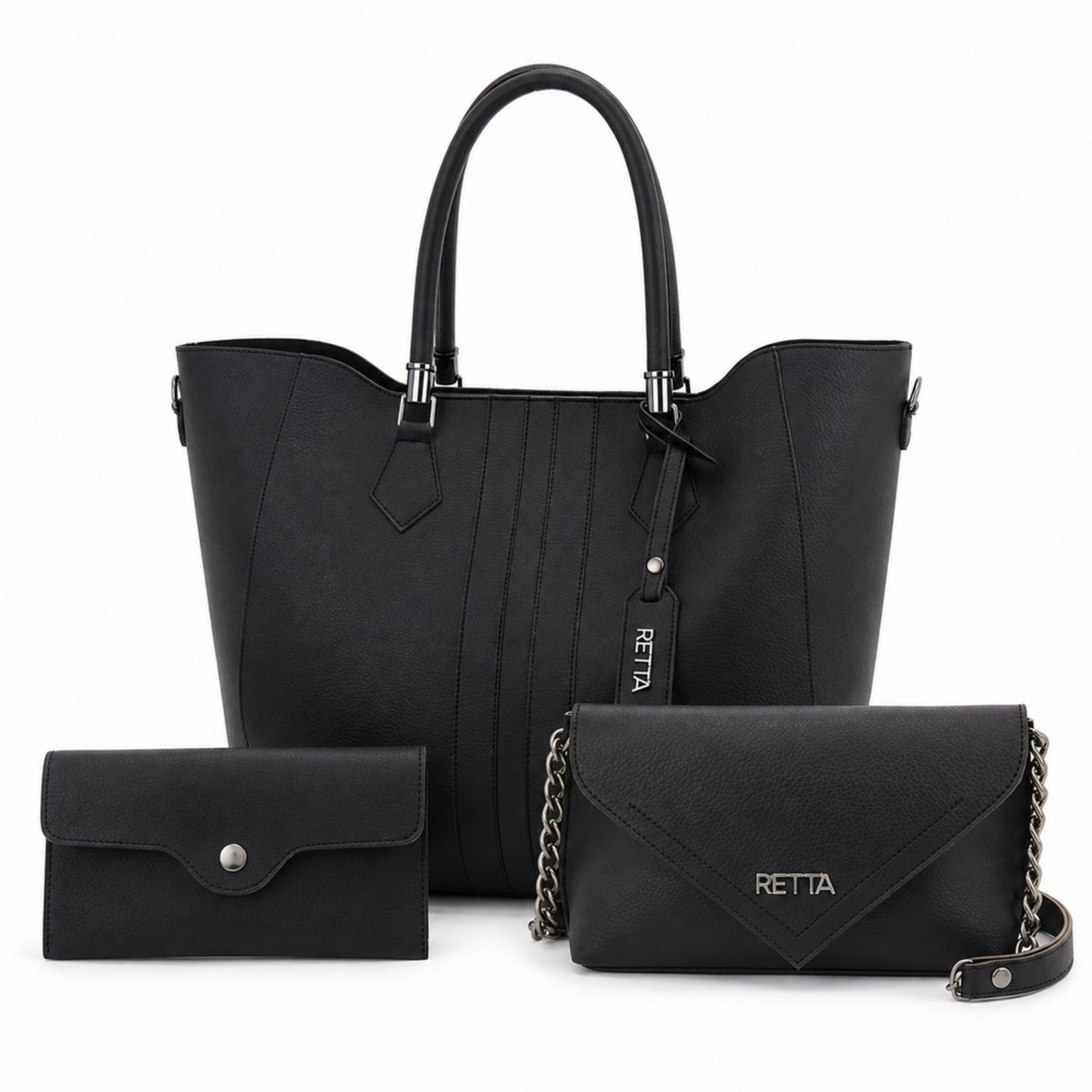 Kit 2 Bolsas Femininas Rebeca + Amália Grande e Pequena