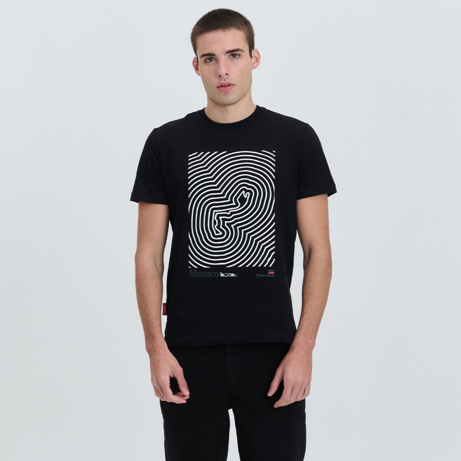 Camiseta Masculina Comfort Coca-Cola Track Coca-Cola Jeans Preto Deep