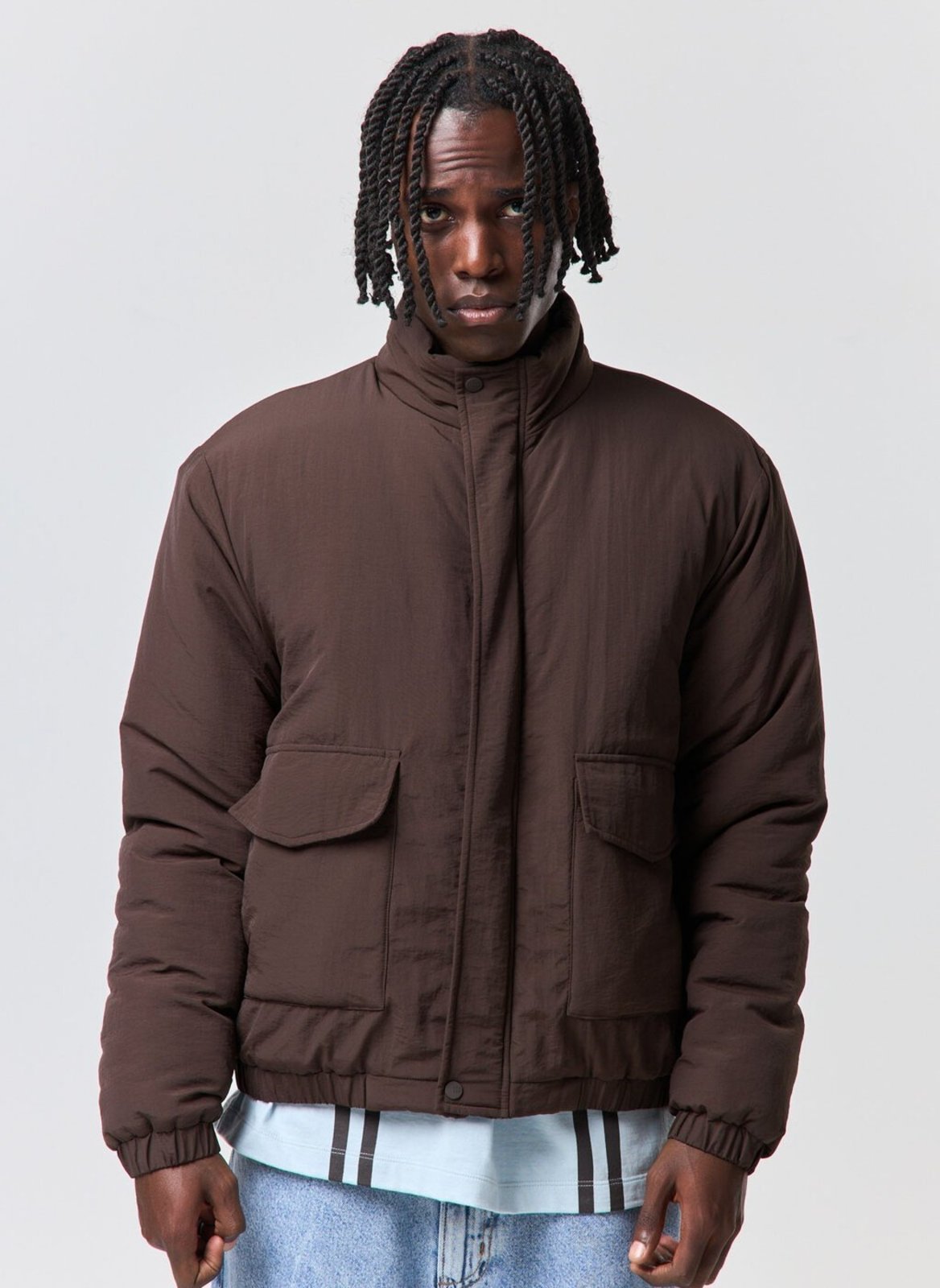 Jaqueta Puffer Nylon Box