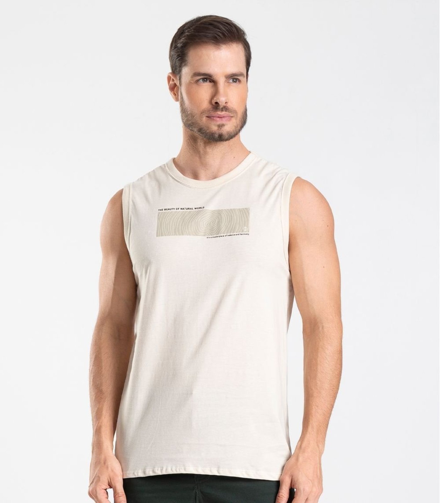 Vista 3 Regata Meia Malha Masculina Diametro bege Diametro bege