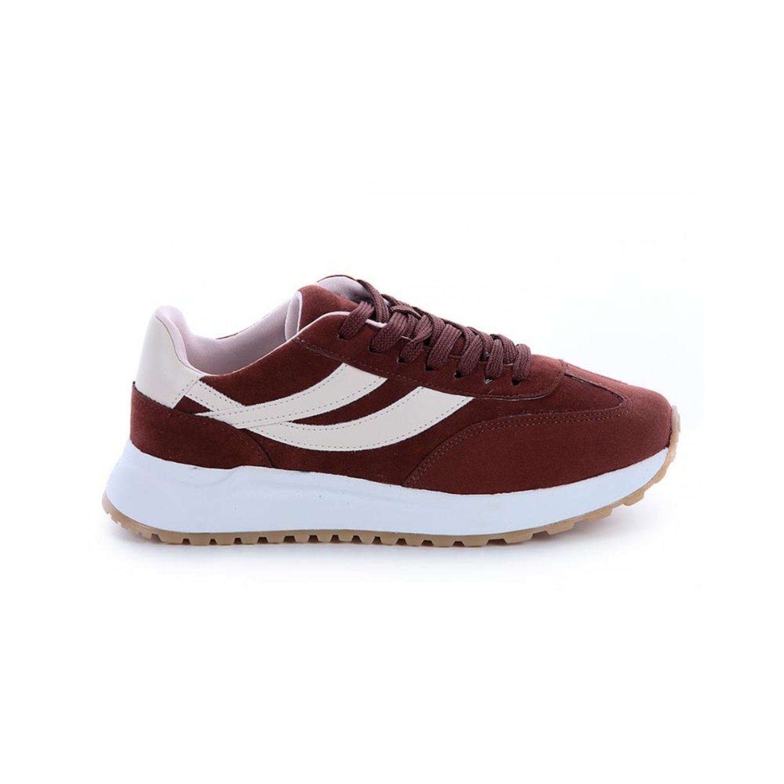 Tênis Feminino Yana Camurça Marrom Marrom
