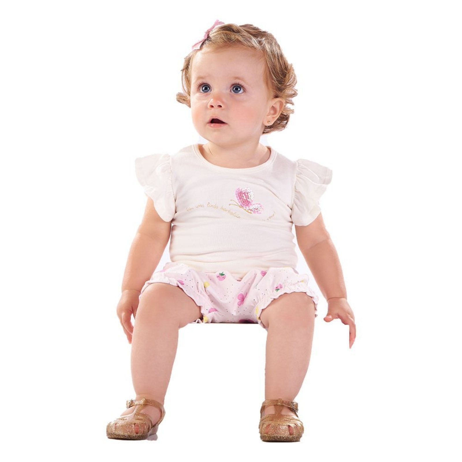 Infantil - Conjunto Menina - Off White - 48621-1271 Bege