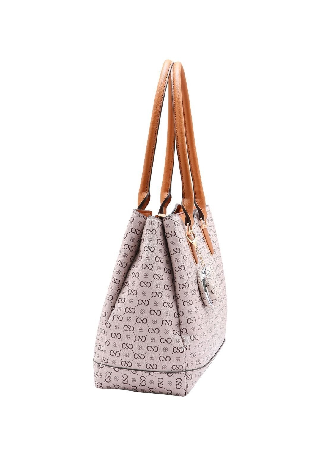 Vista 3 Bolsa Feminina Chenson Monograma Elegance 3485405 bege Chenson bege