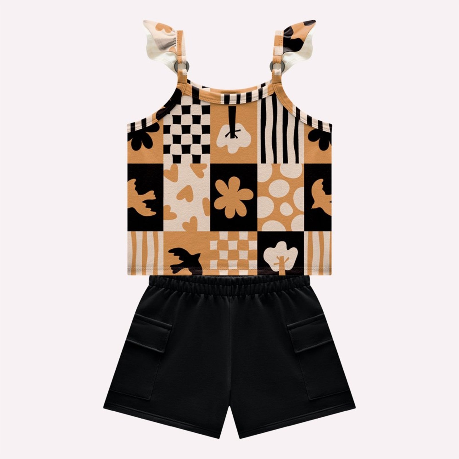 Infantil - Conjunto Menina com Bolsos Kyly