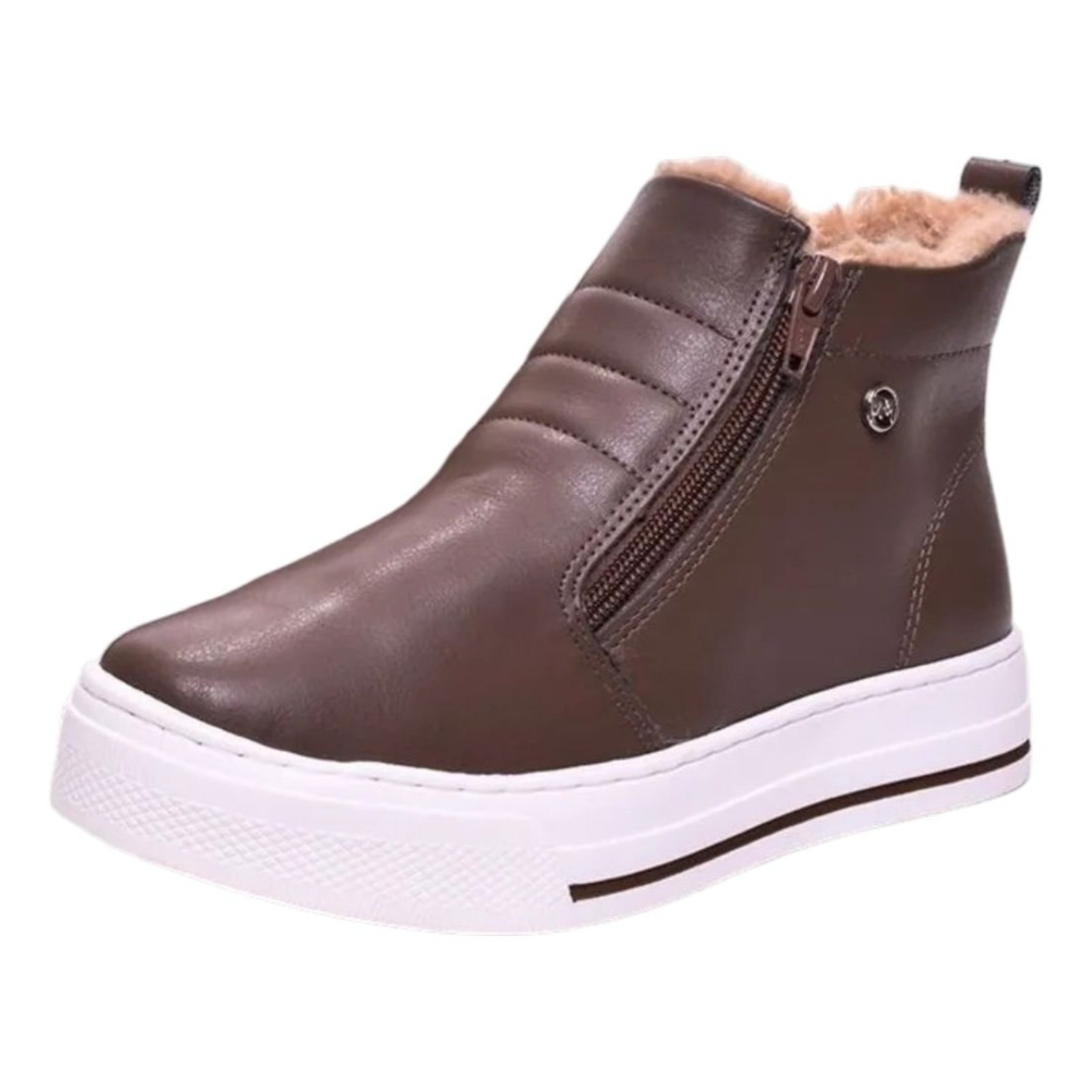 Bota Feminina Casual Conforto Moderna Fácil Calce Via Marte