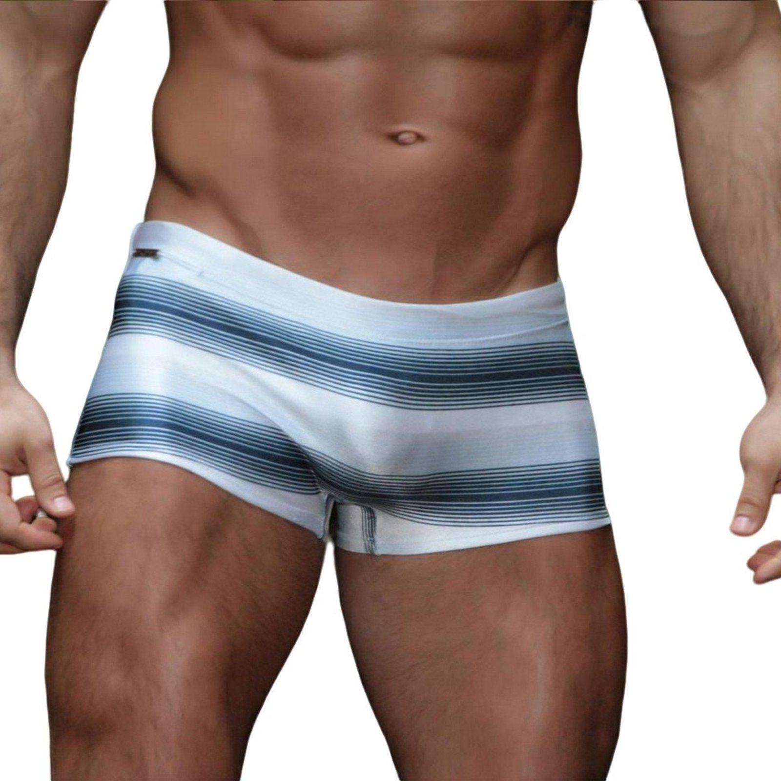 Sunga Boxer Grigo Collection Ocean com bolso Branco