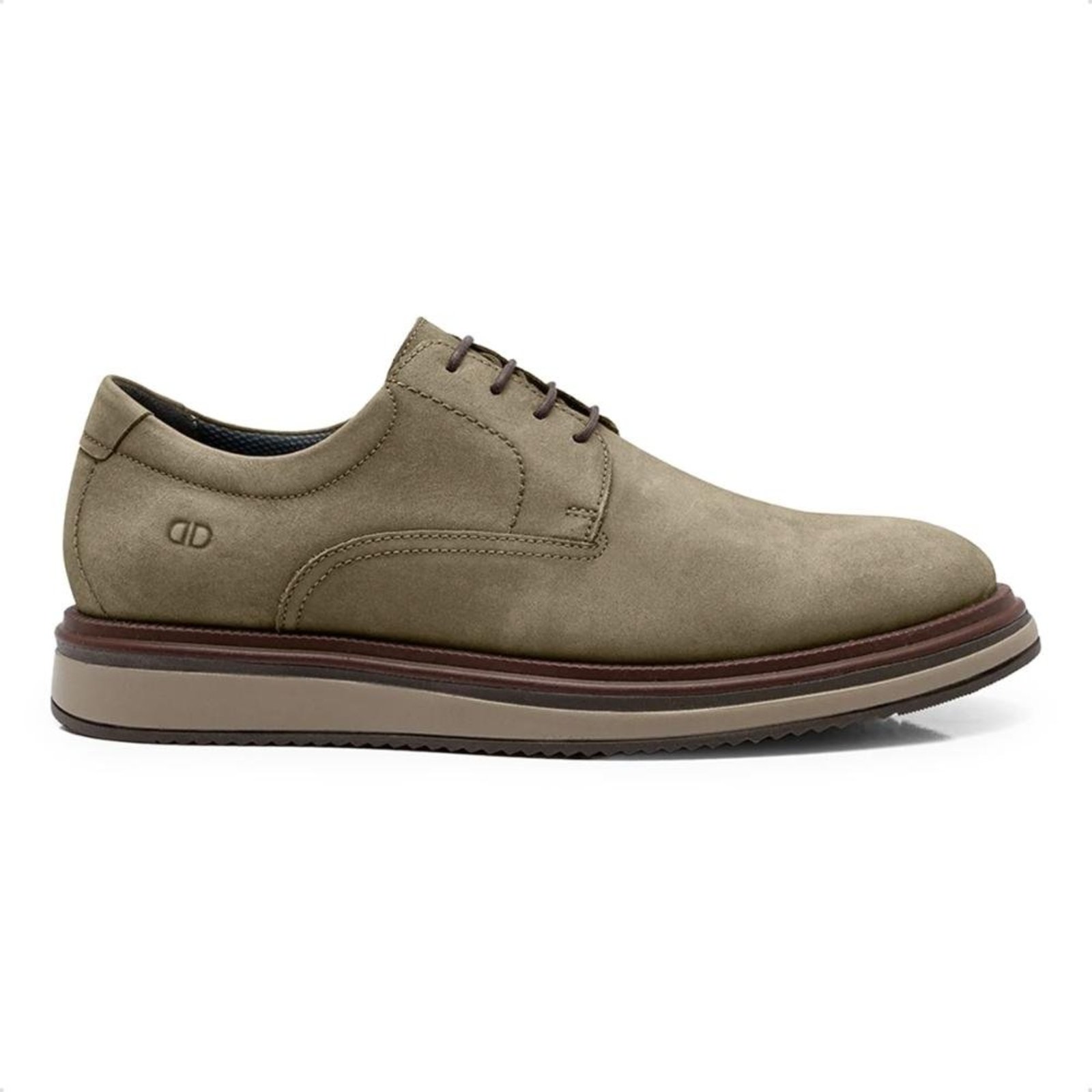 Sapato de Couro Democrata Masculino Durant 596101 Marrom