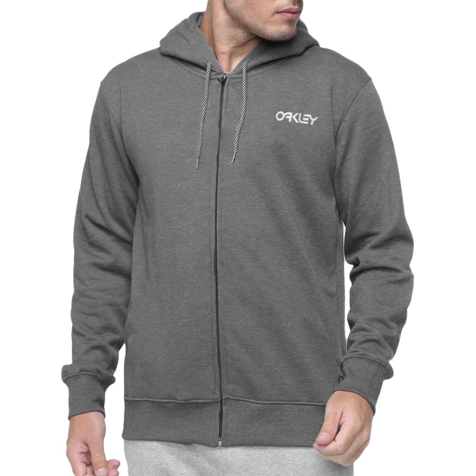 Moletom Oakley Aberto B1B Embroidery F/Z WT23 Atlhetic Grey