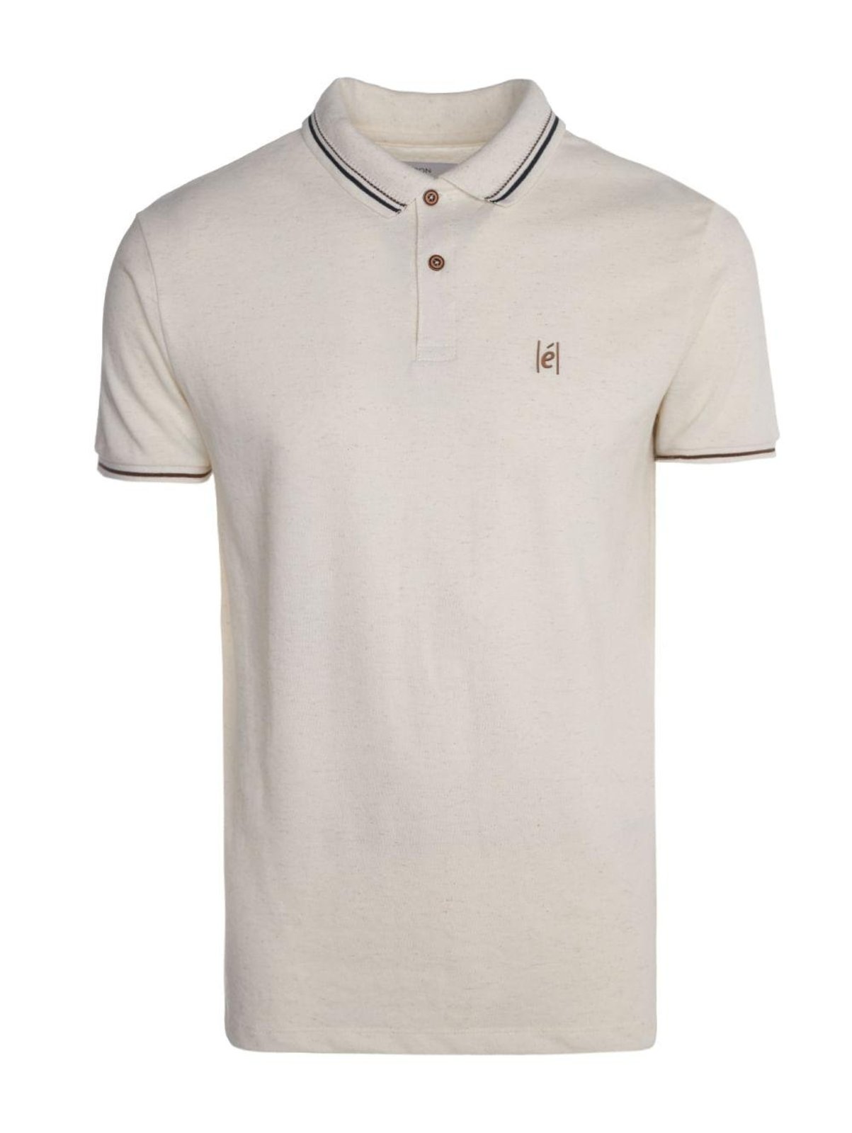 Camisa Manga Curta Piquet Eletron Masculina NATURAL