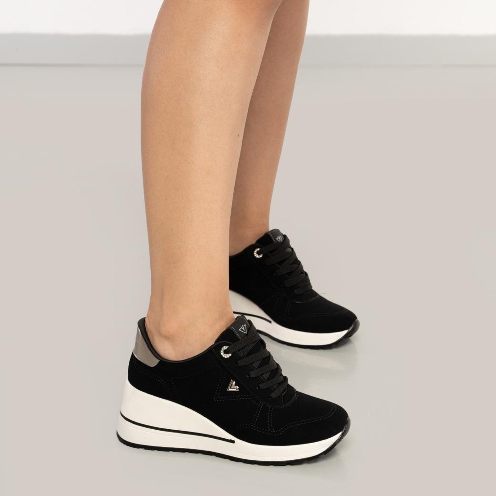Tênis Via Marte Anabela Feminino Preto