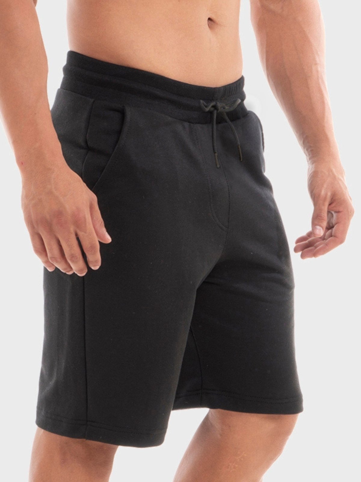 Bermuda Masculina Moletom Shorts Moletinho Benellys Preto
