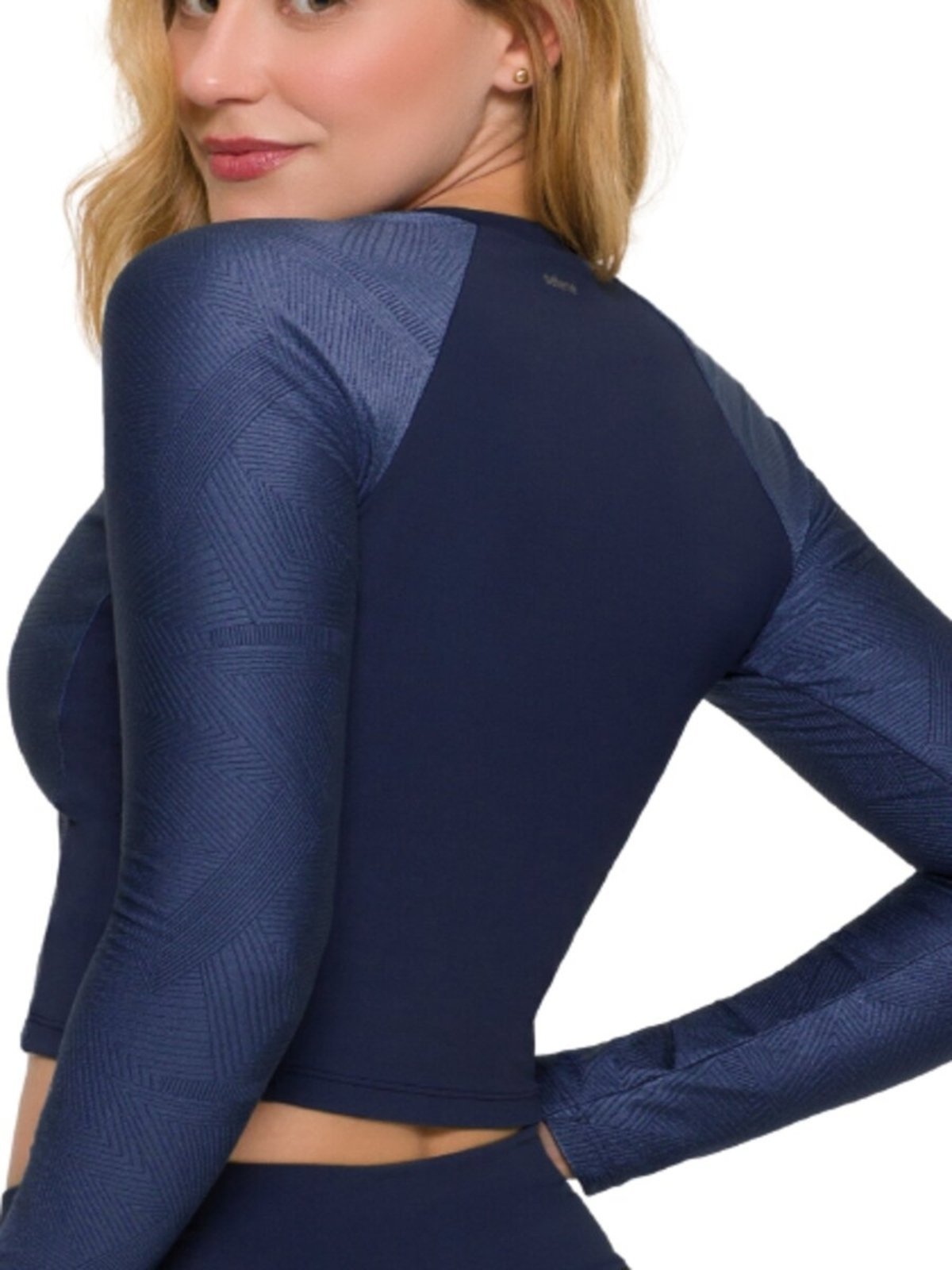 Vista 3 Cropped Feminino Selene 2 azul marinho SELENE azul marinho